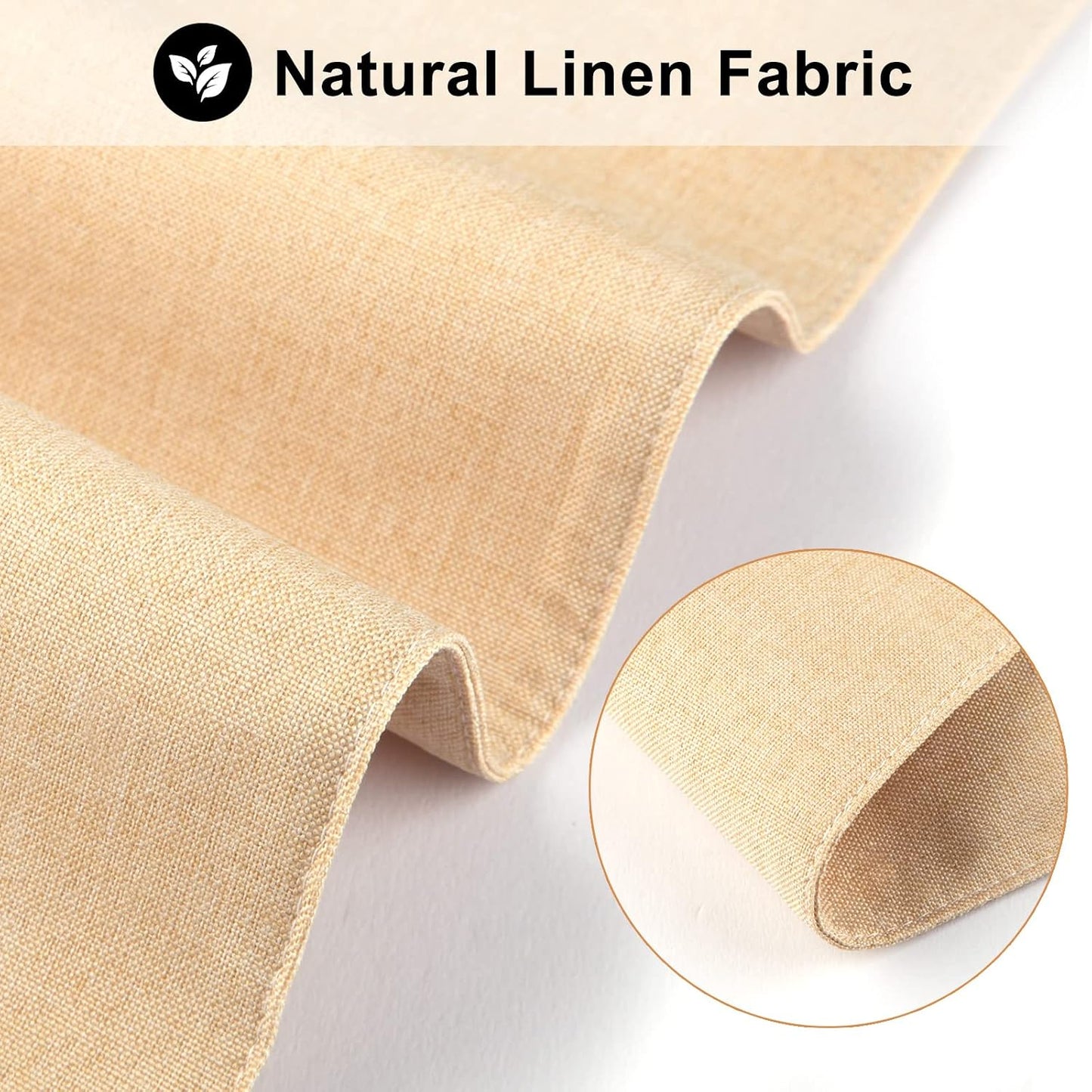 Cloth Placemats Set of 6, Cotton Linen Blend Machine Washable Durable Linen Table Mats, Heat Resistant Placemats