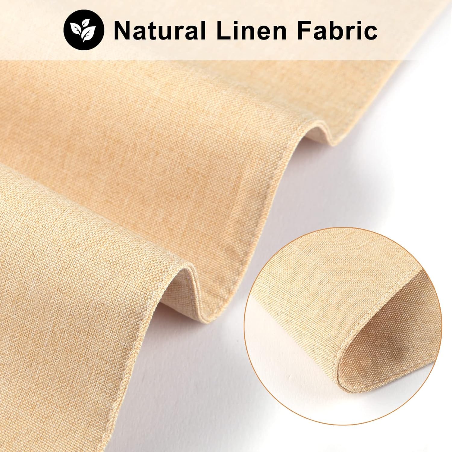 Cloth Placemats Set of 6, Cotton Linen Blend Machine Washable Durable Linen Table Mats, Heat Resistant Placemats
