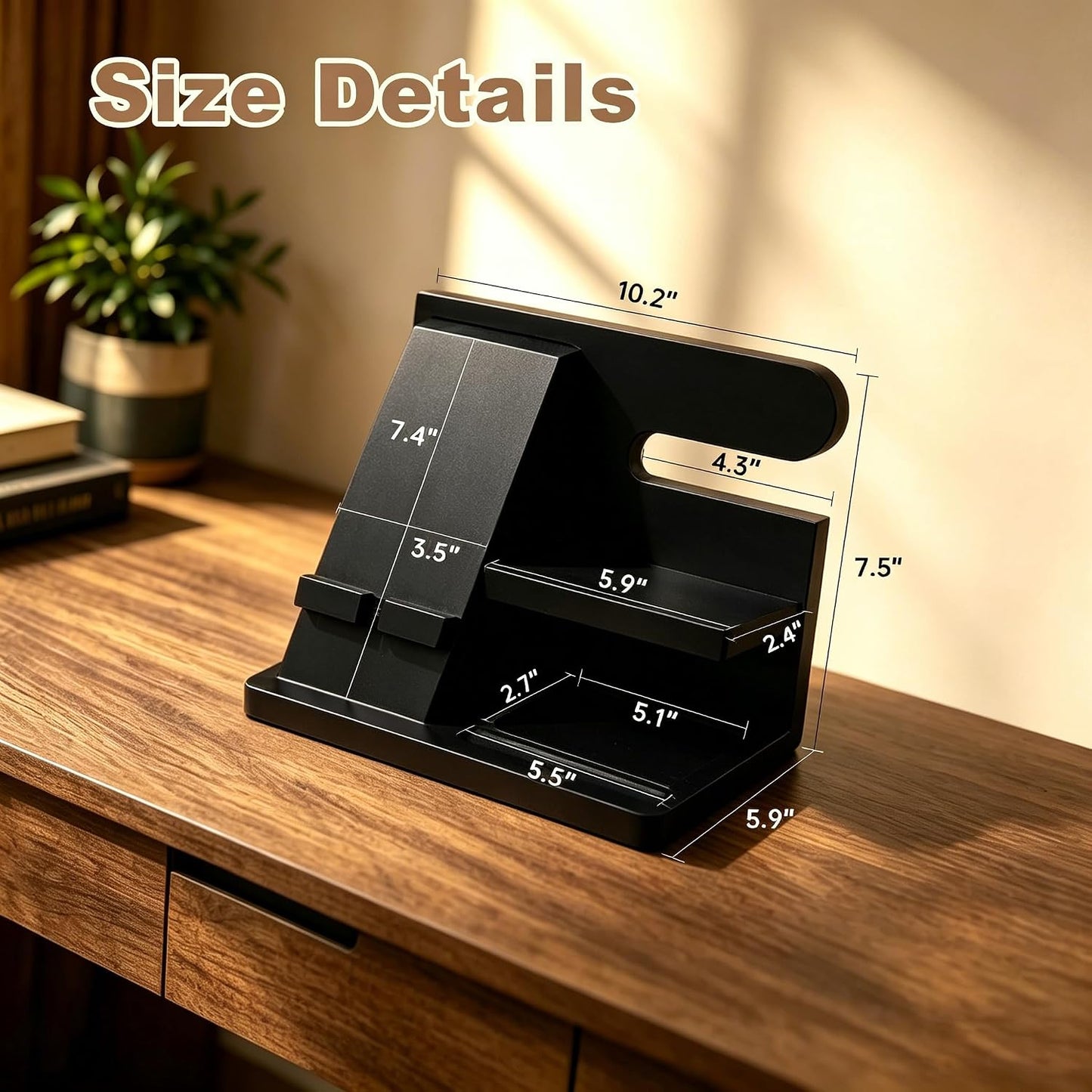 Gifts for Men Wood Phone Docking Station Birthday Gift for Men Valentines Day Gifts Father Gift for Him Boyfriend