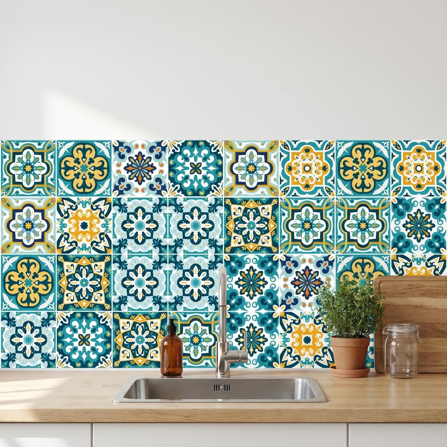 Bohemian Self-Adhesive Wall Sticker / Set of 30