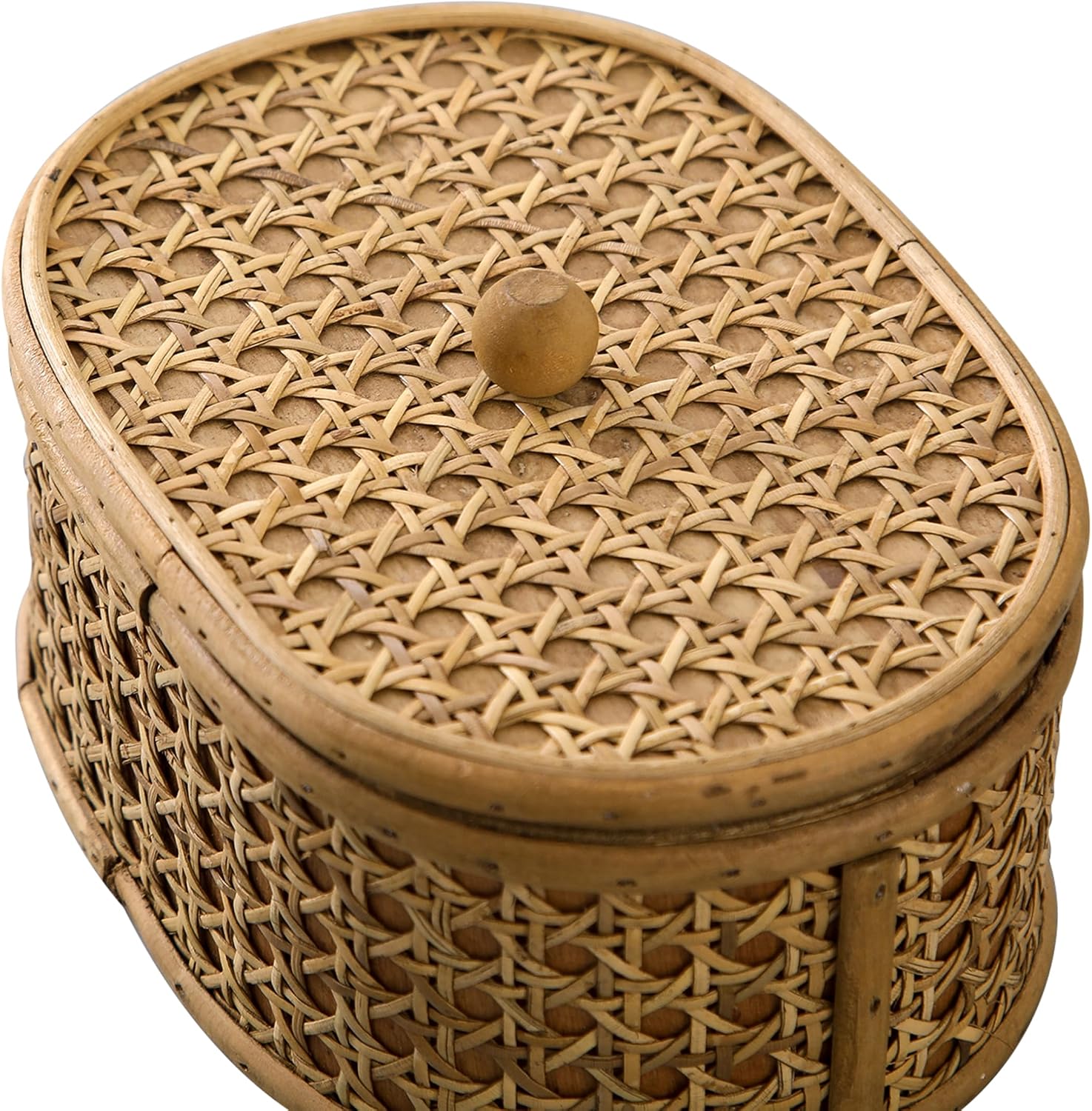 Hand-Woven Display Boxes for Organizing Jewelry / Classic Brown