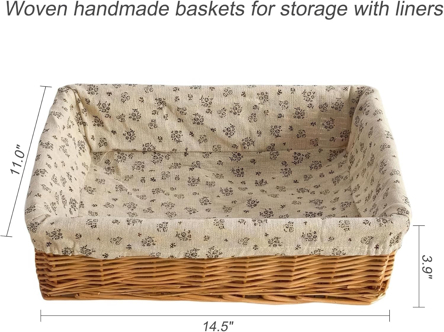 Woven handmade baskets for storage