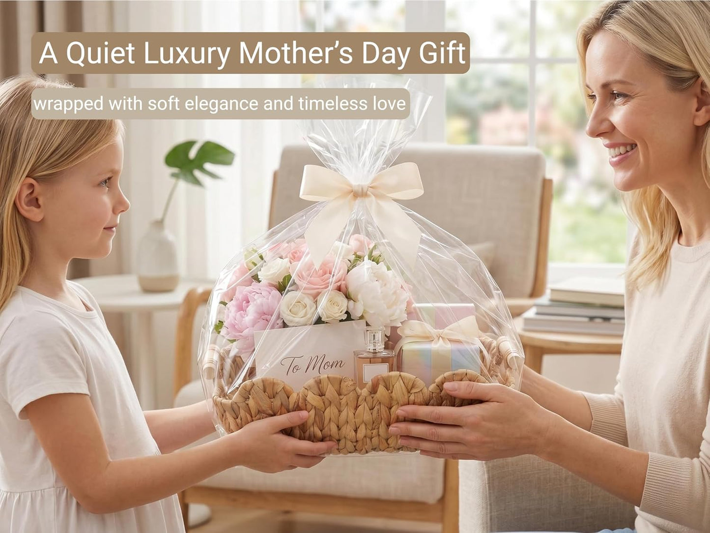 Wicker Basket for Gifts / Water Hyacinth