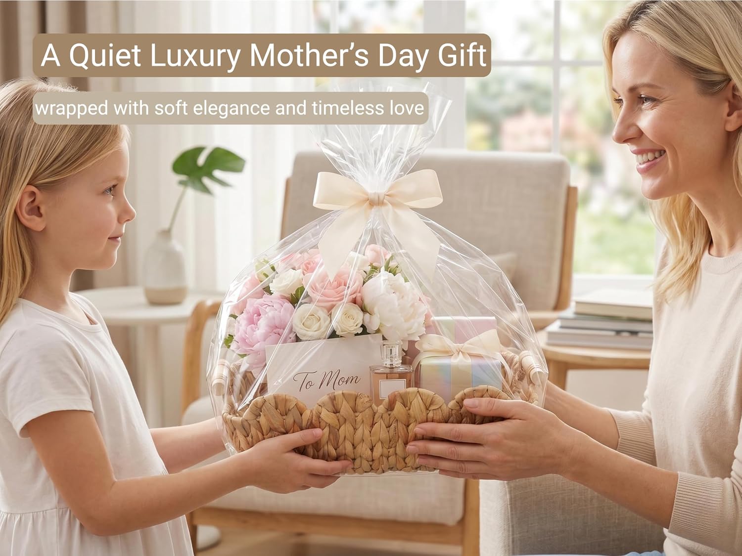 Wicker Basket for Gifts / Water Hyacinth