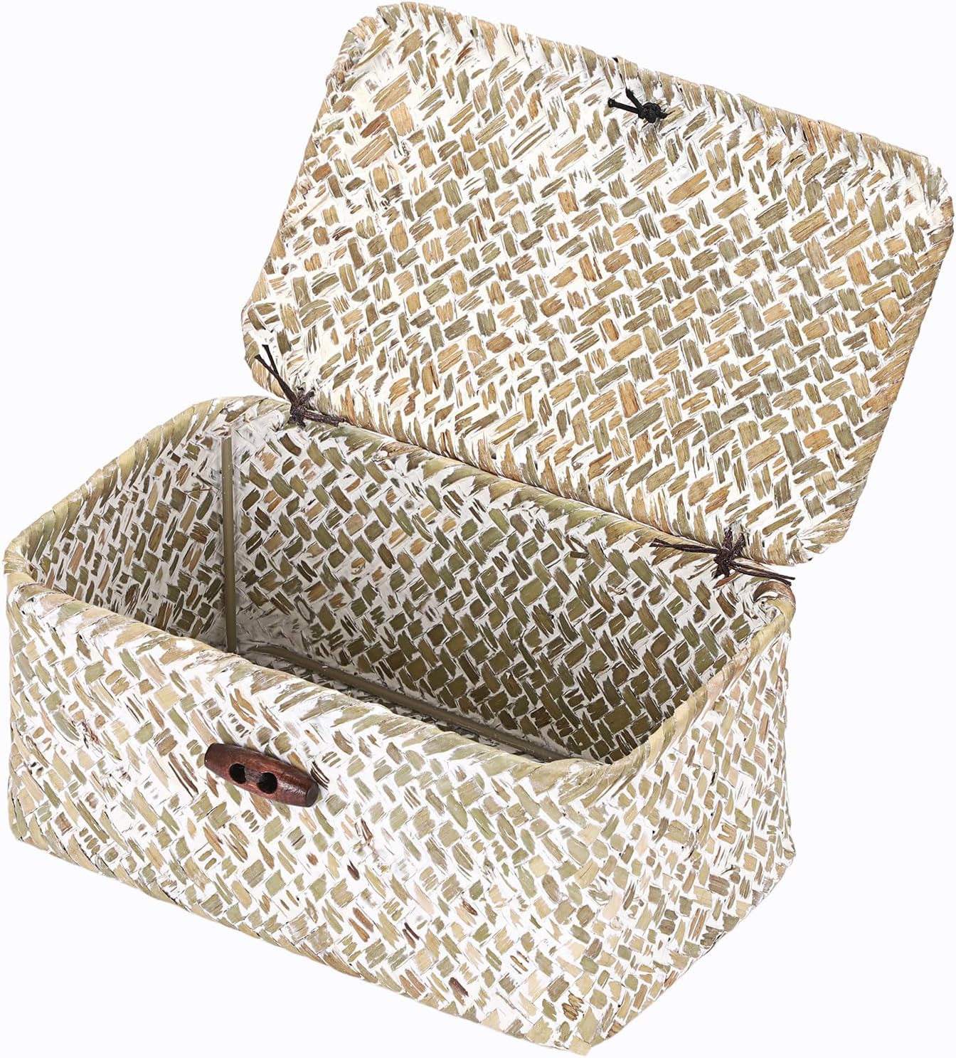 Mini Seagrass Basket / 7.0 x 4.3 x 3.3 / Whitewash Color
