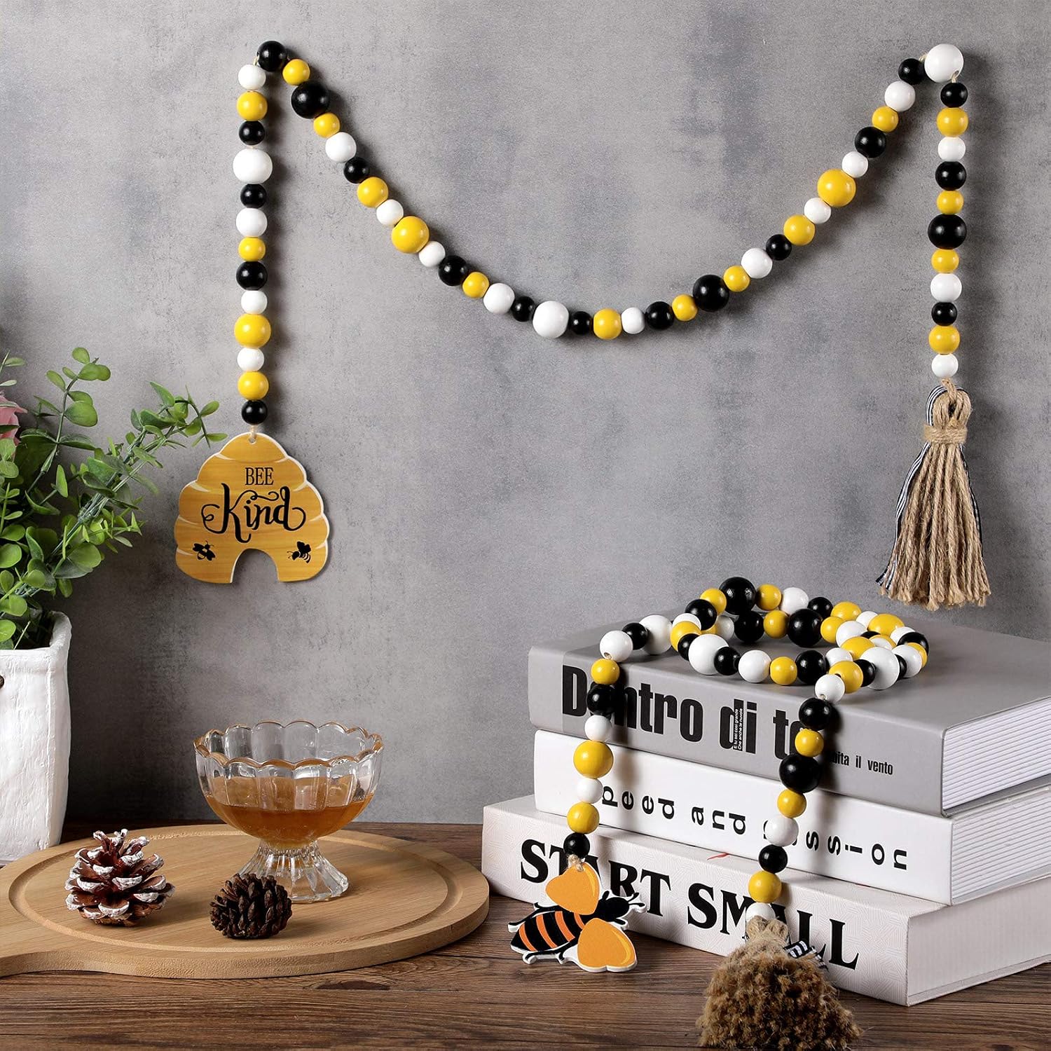 Honey Bee Baby Shower Decoration Bee Garland / Set of 2