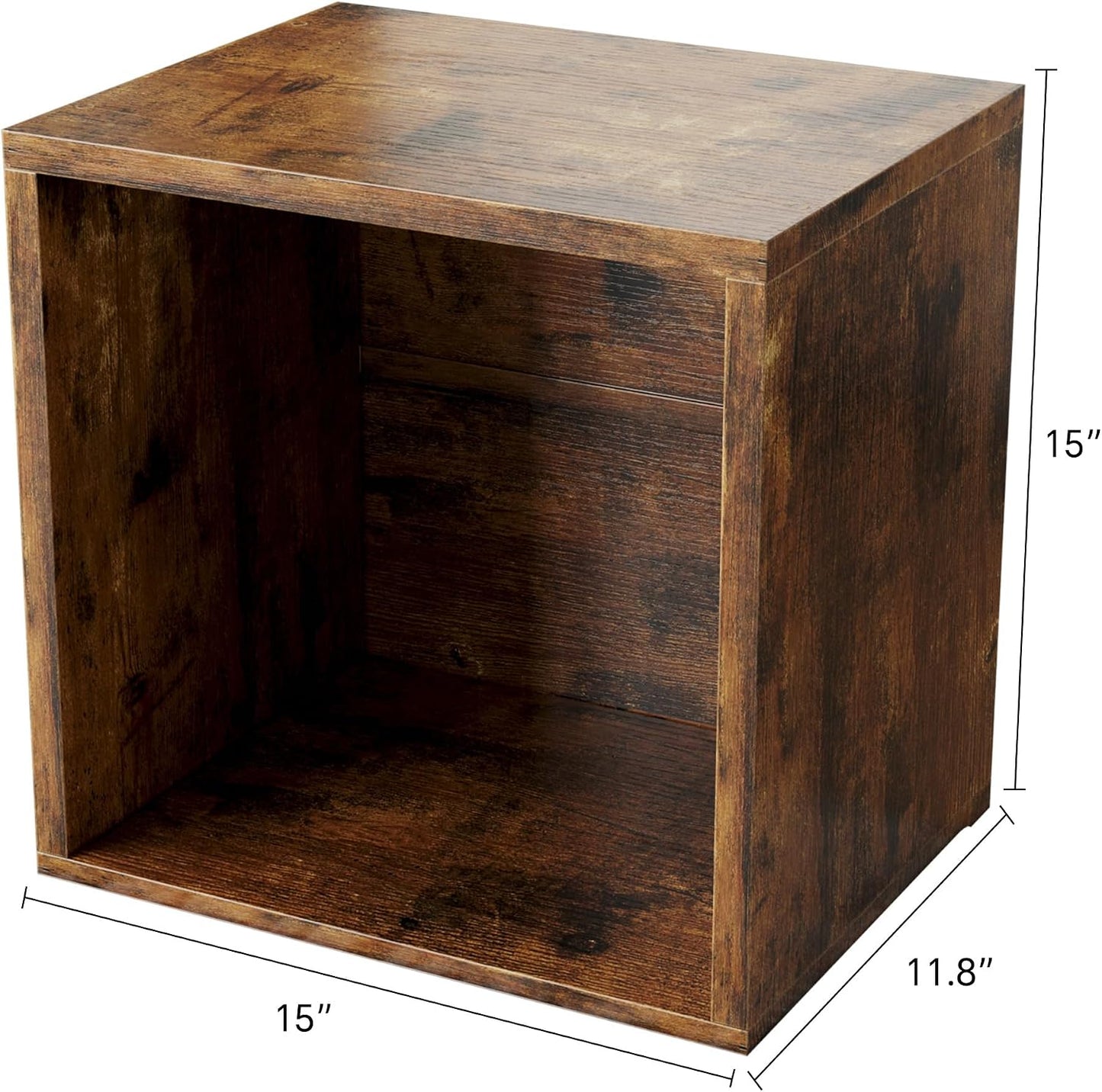 Magic DIY Cube Storage Organizer Stackable Cubes / Antique Brown / General Cube