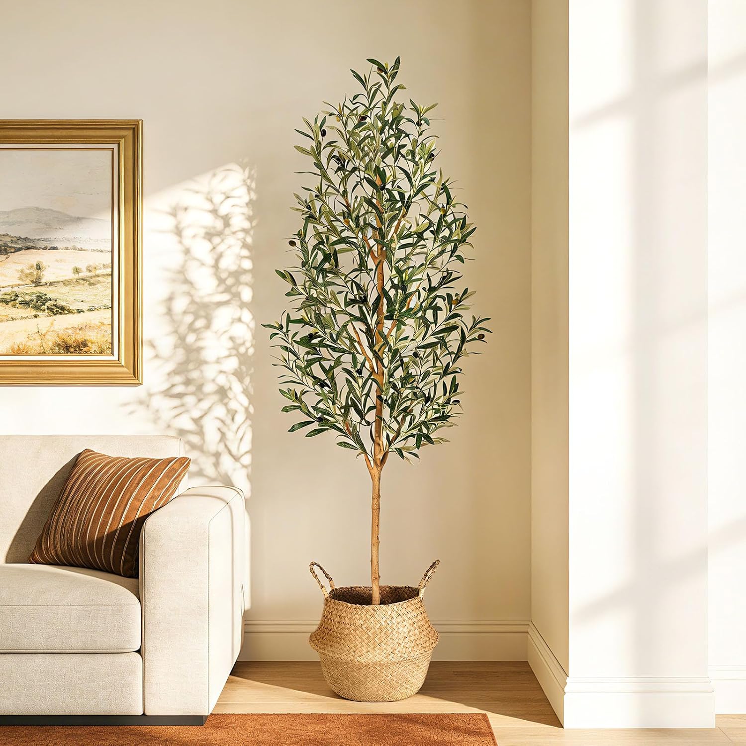 Lifelike Fake Plant / 6ft / Natural / 6 Inch