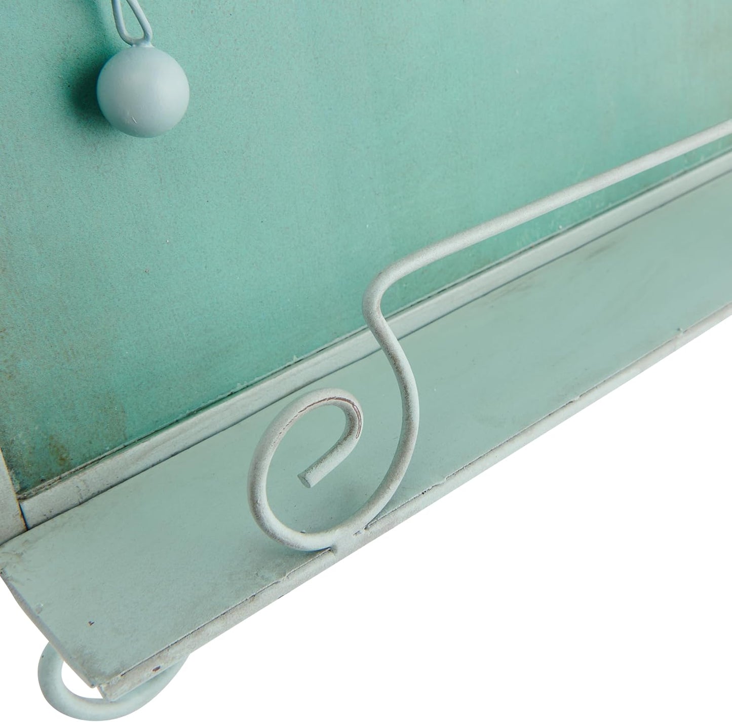 Creative Co-Op Metal Cookbook Holder, Blue