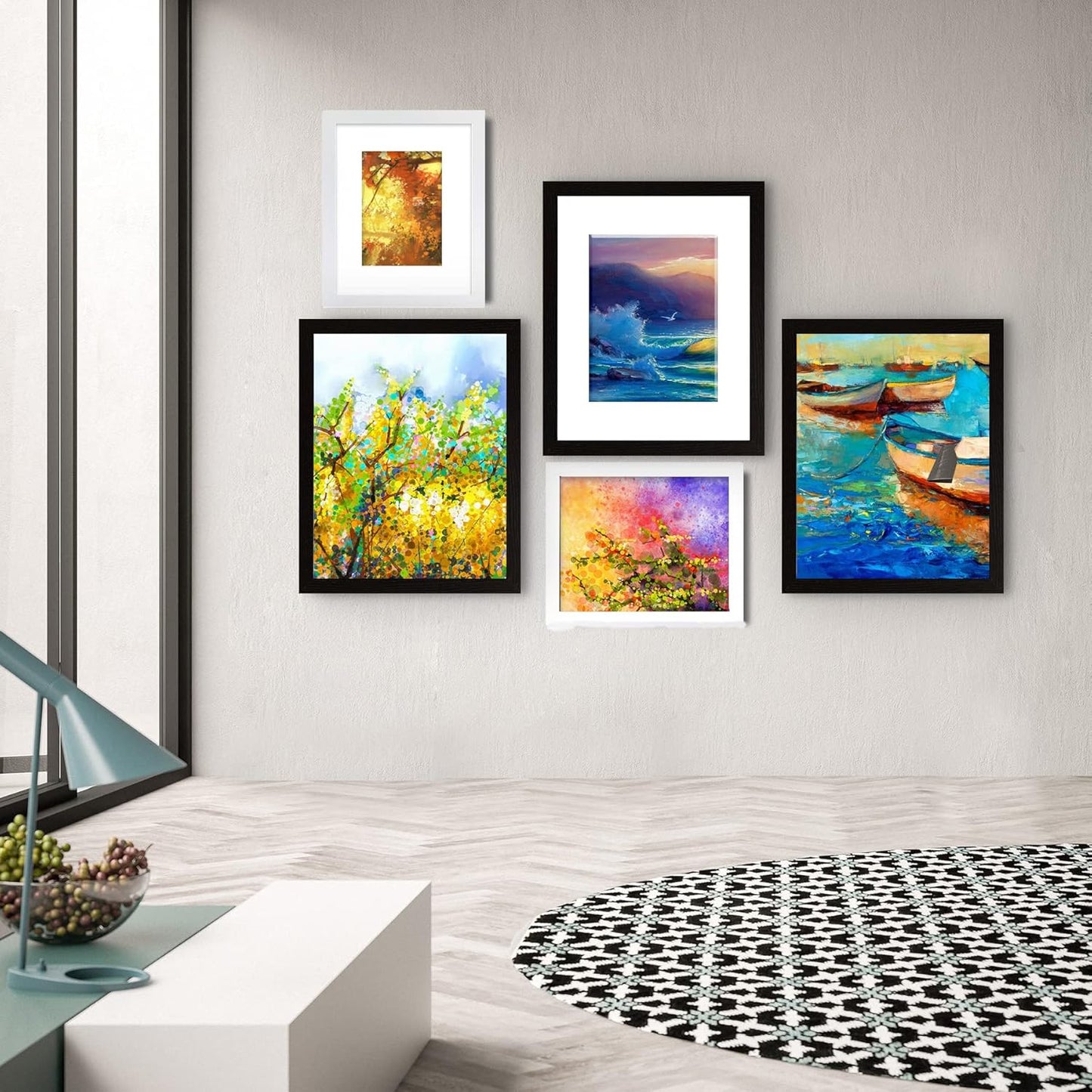SESEAT Picture Frames 16x20, Black Poster Frame for Wall, Dispaly Pictures 11x14 with Mat or 16x20 without Mat, Pack of