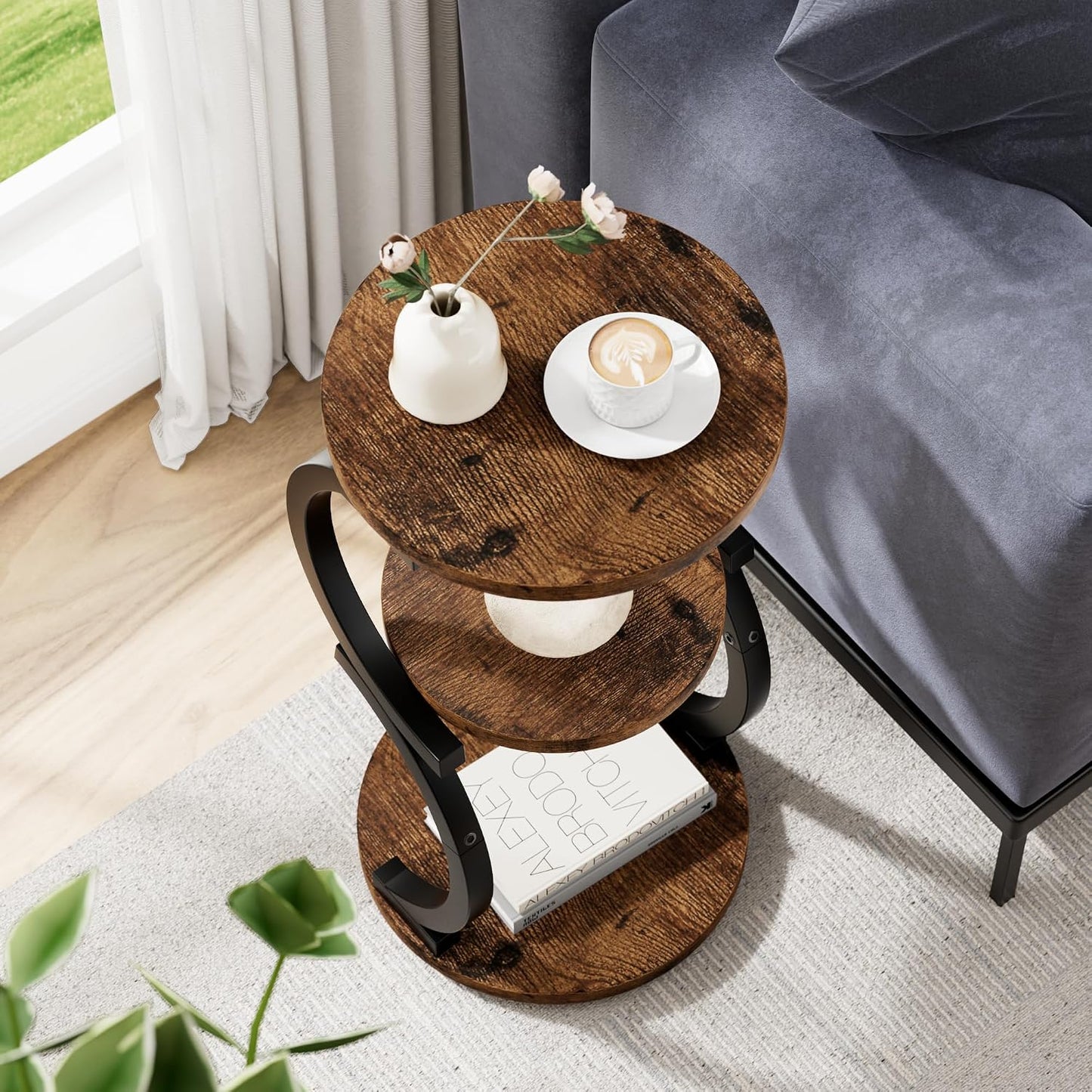 Small Side Table / Rustic Brown