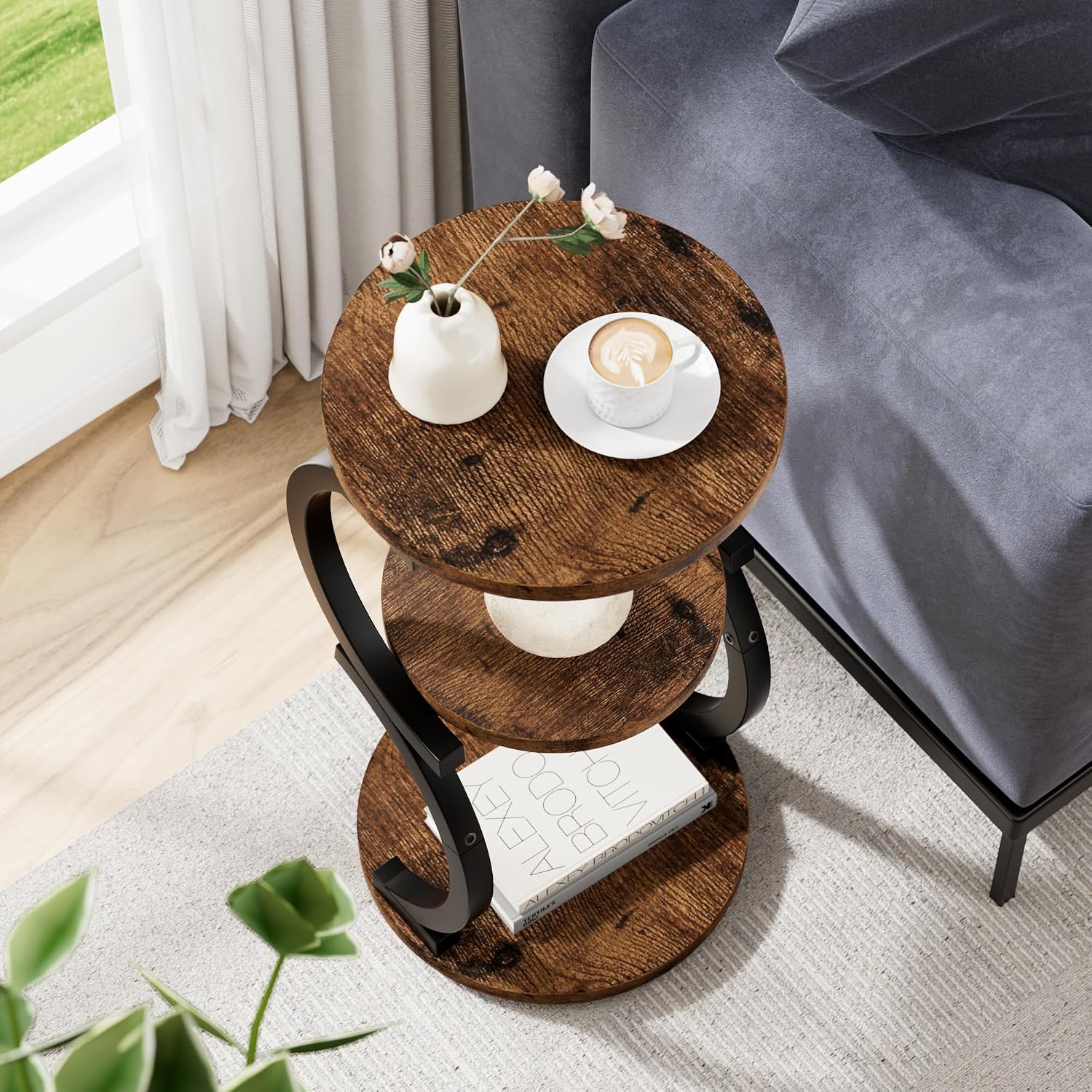 Small Side Table / Rustic Brown