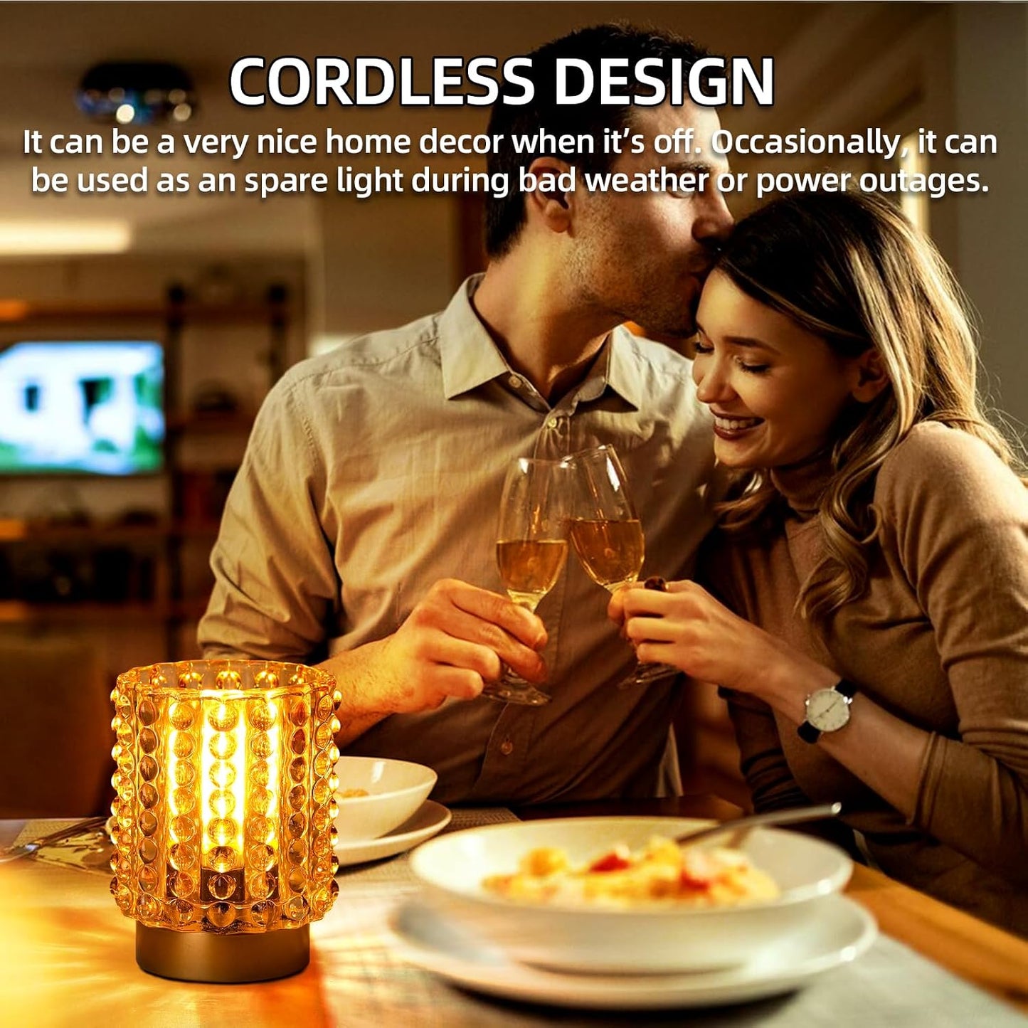 Battery Operated Lamp / Yellow
