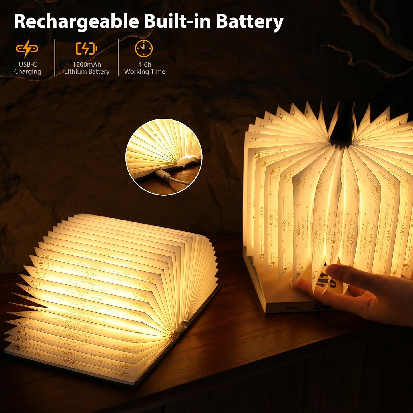 Foldable Paper lamp / Black