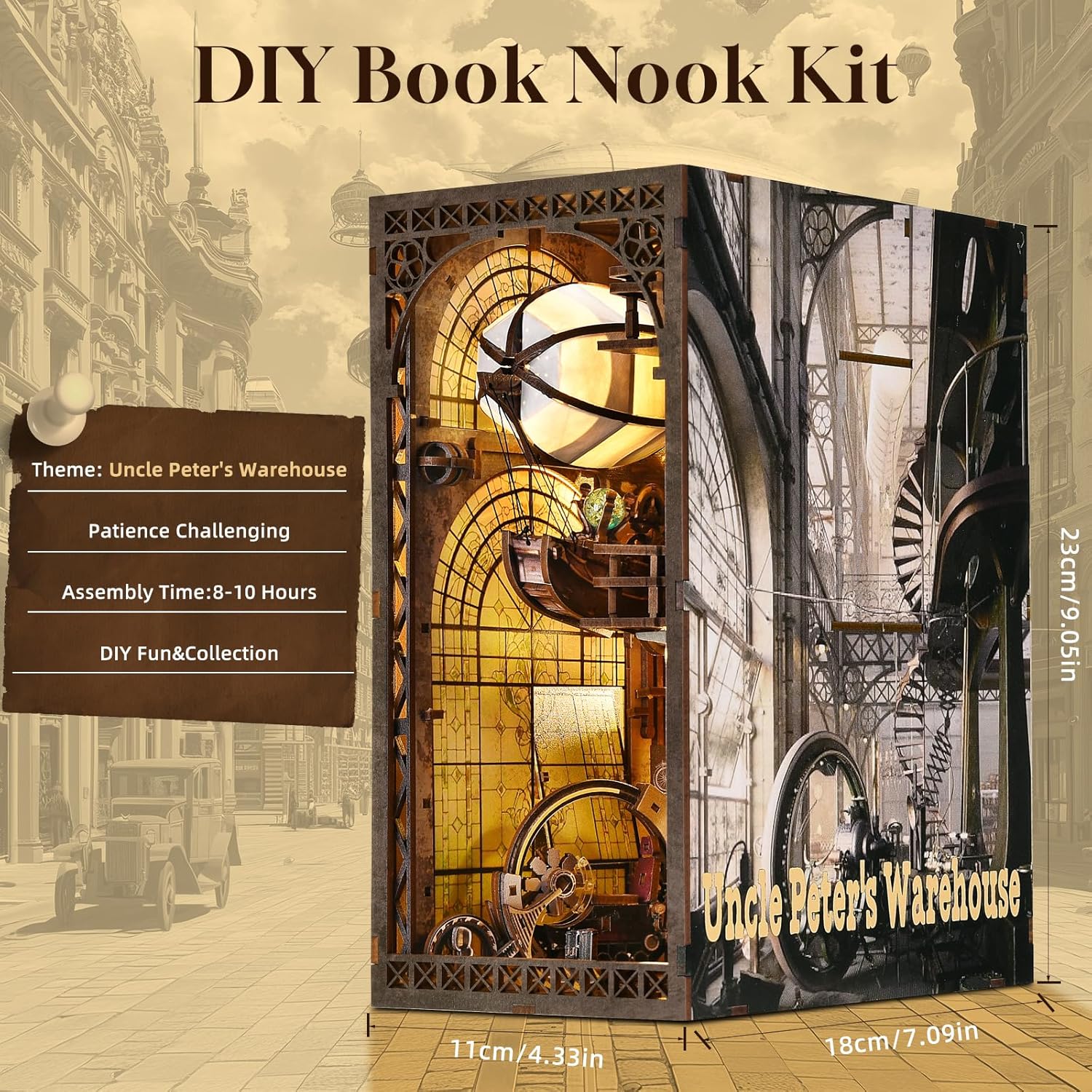 DIY 3D Wooden Puzzle Bookend / Uncle Peter's Warehouse