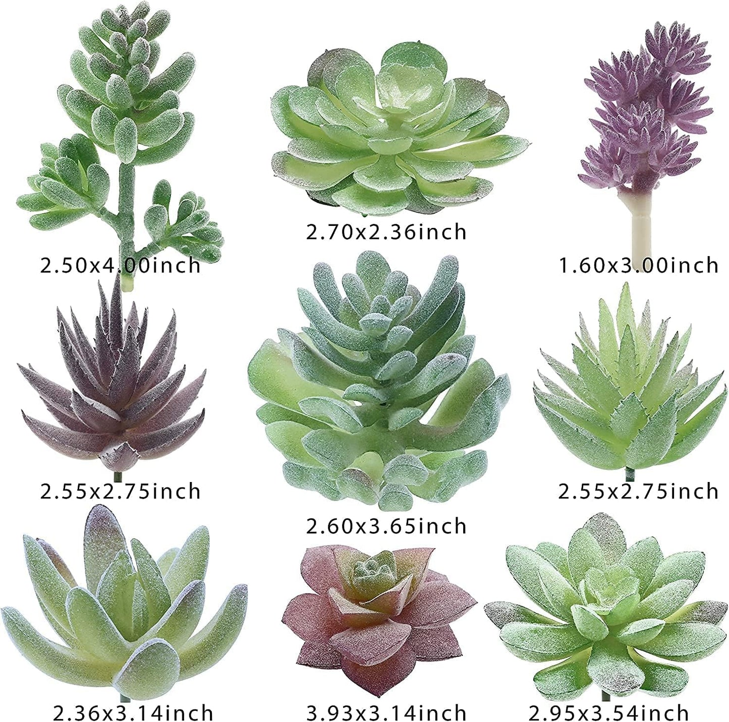 Artificial Succulent Plants / Set of 18