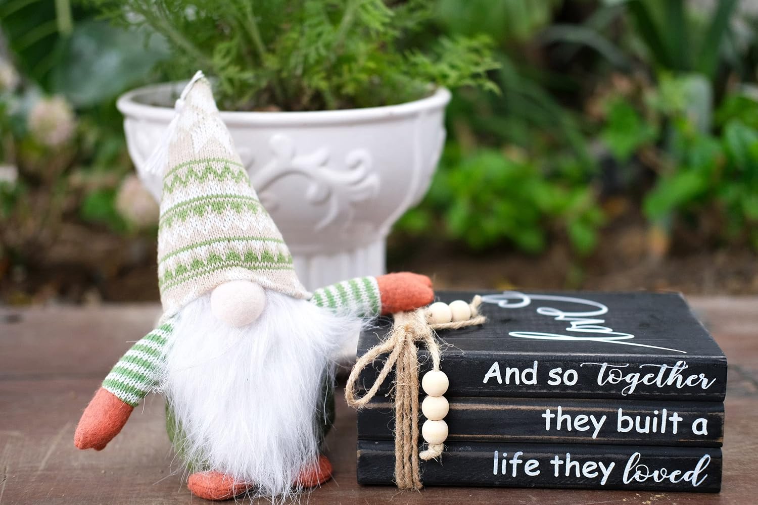 Farmhouse Stacked Books / Love / Black