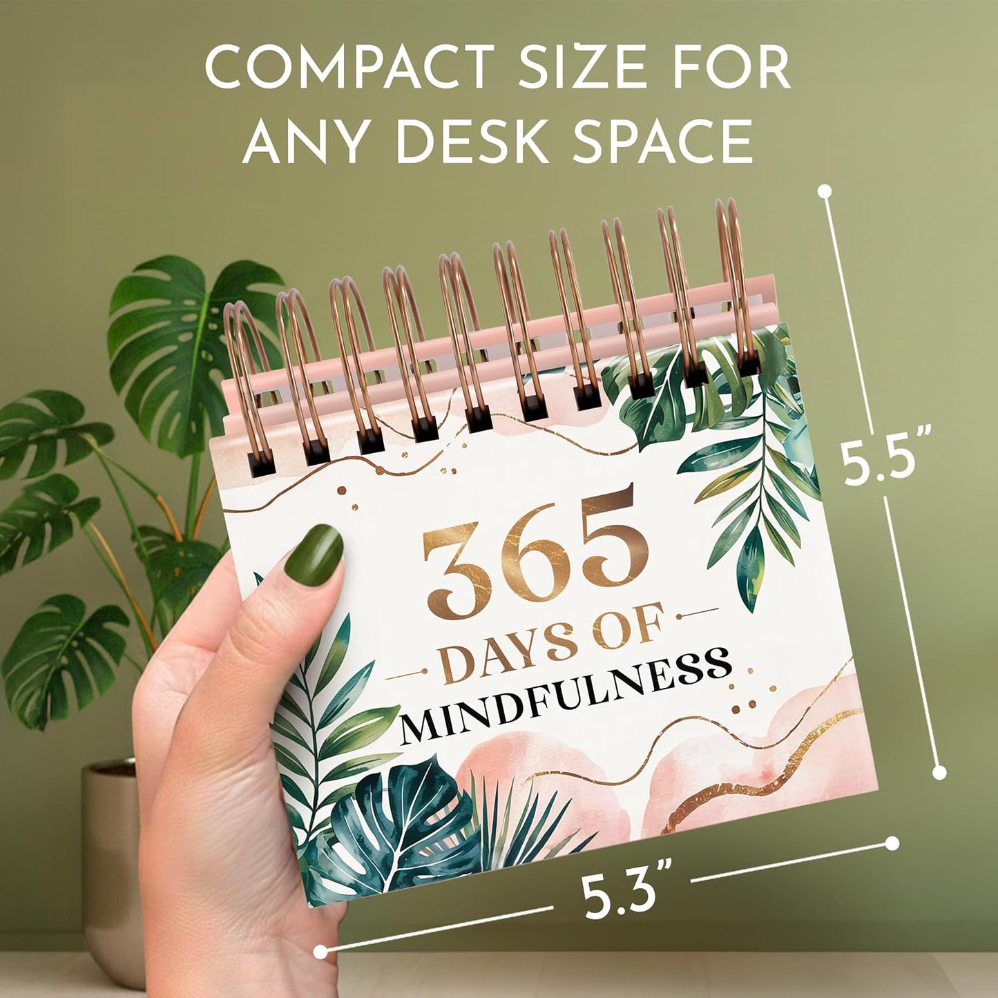 Mindfulness Desk Calendar for Women, 365 Perpetual Days of Self Care & Calm | Inspirational Gifts for Women, Daily