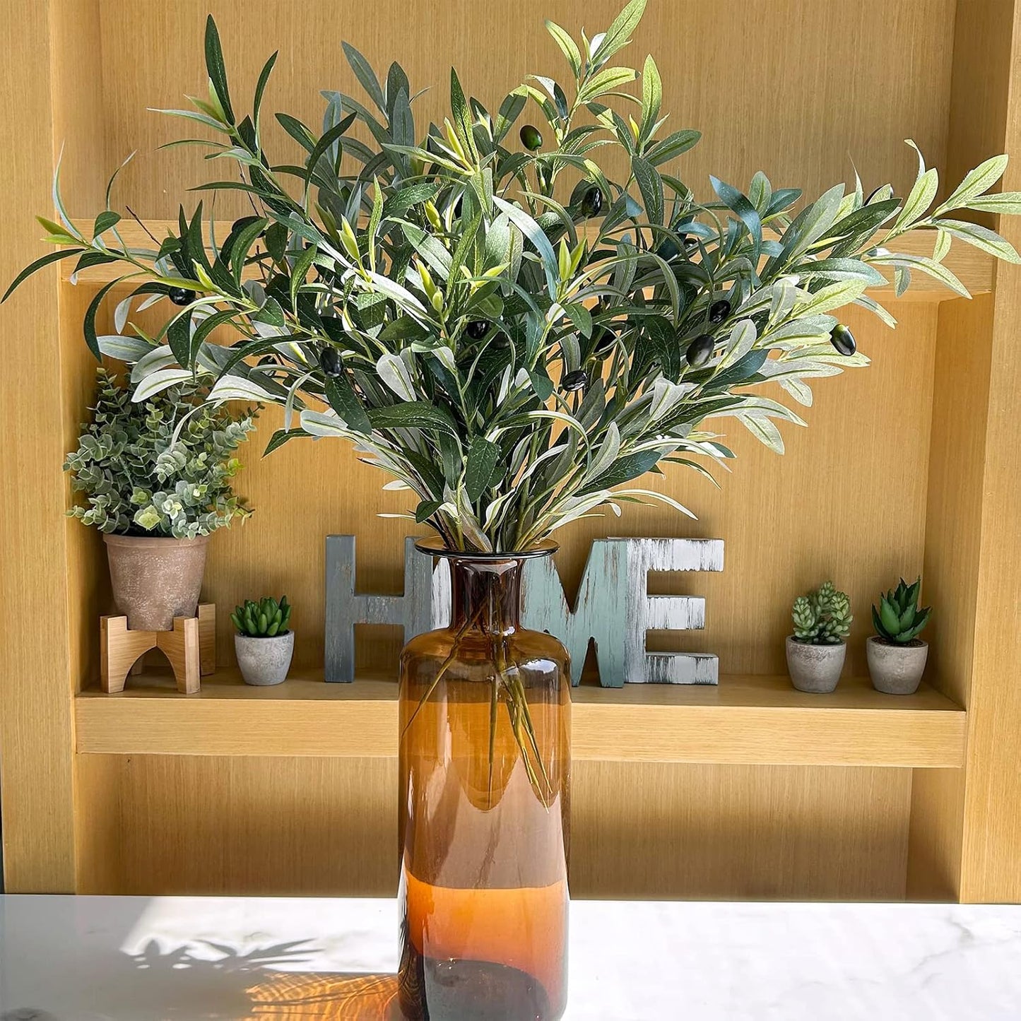 23.6" Tall Artificial Olive Branches / Set of 3