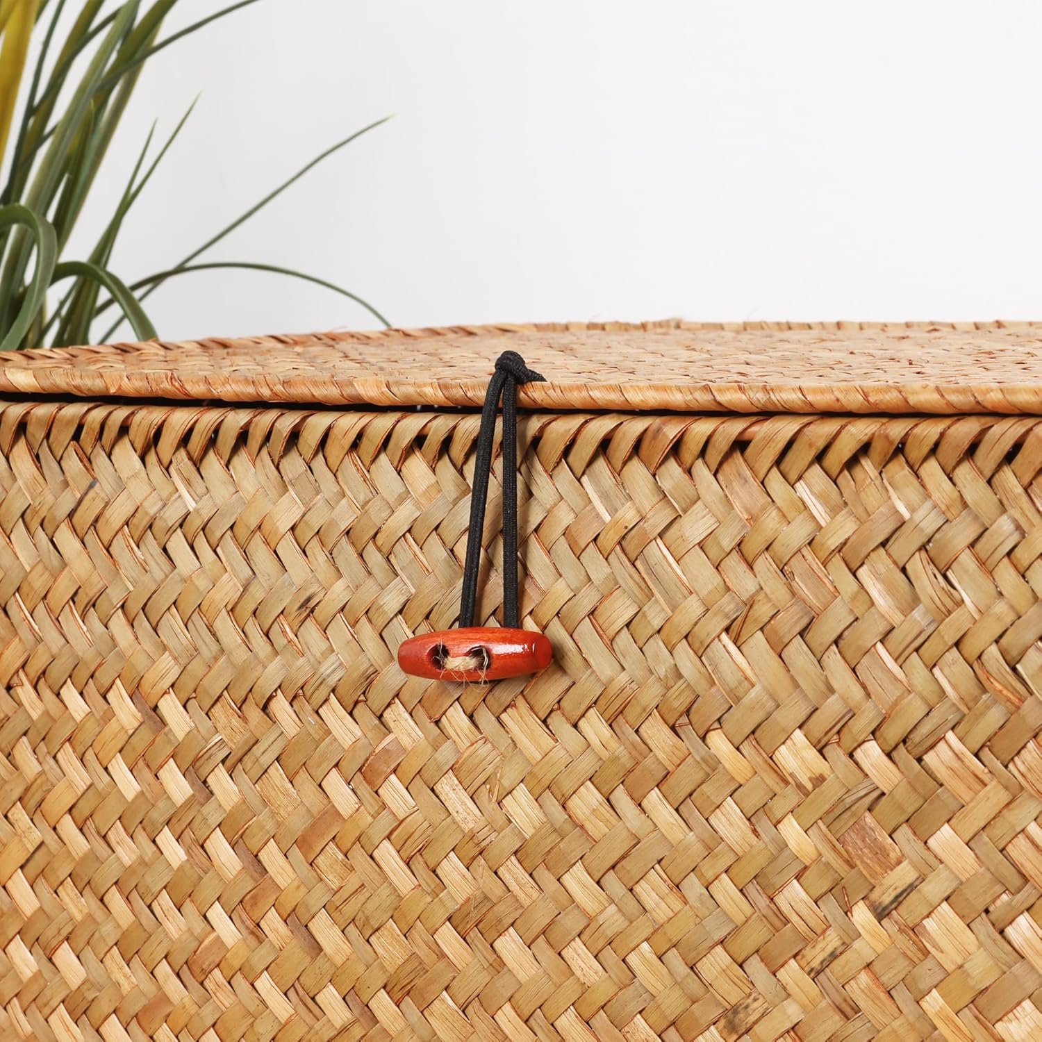 Wicker Shelf Baskets / 14.17 x 9.44 x 7.28 / Natural Large