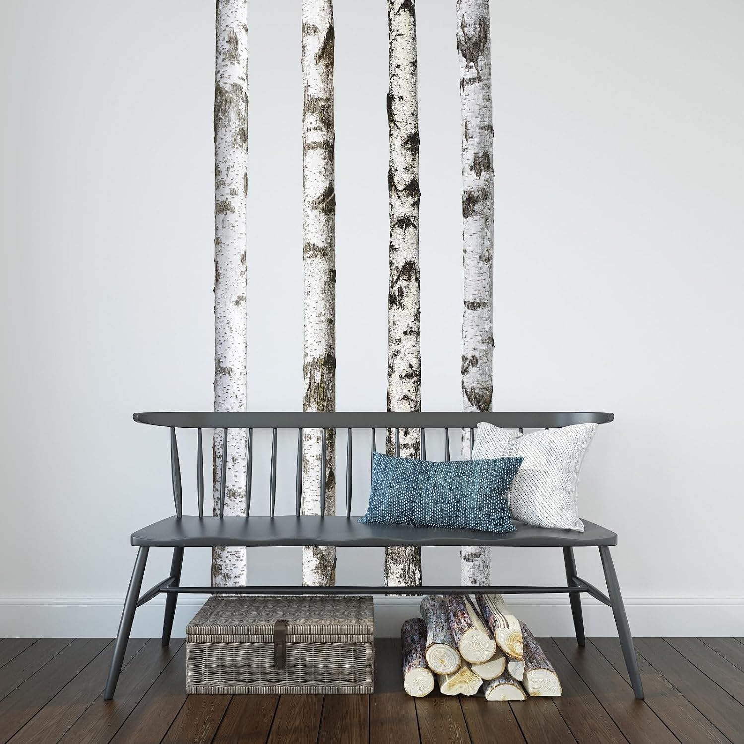 Large Wall Decal Nature Tree Wall Stickers Peel and Stick Large Tree Wall Decals Forest / Birch Tree
