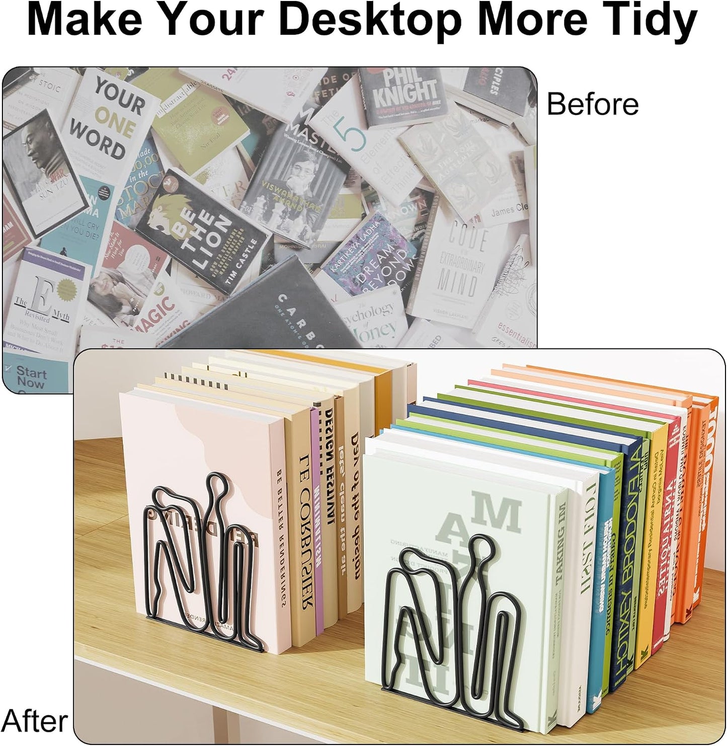 Metal Novelty Bookends / Heavy Duty Book