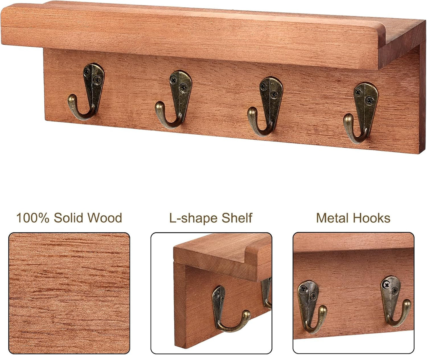 Rustic Key Holder / Brown - Oak