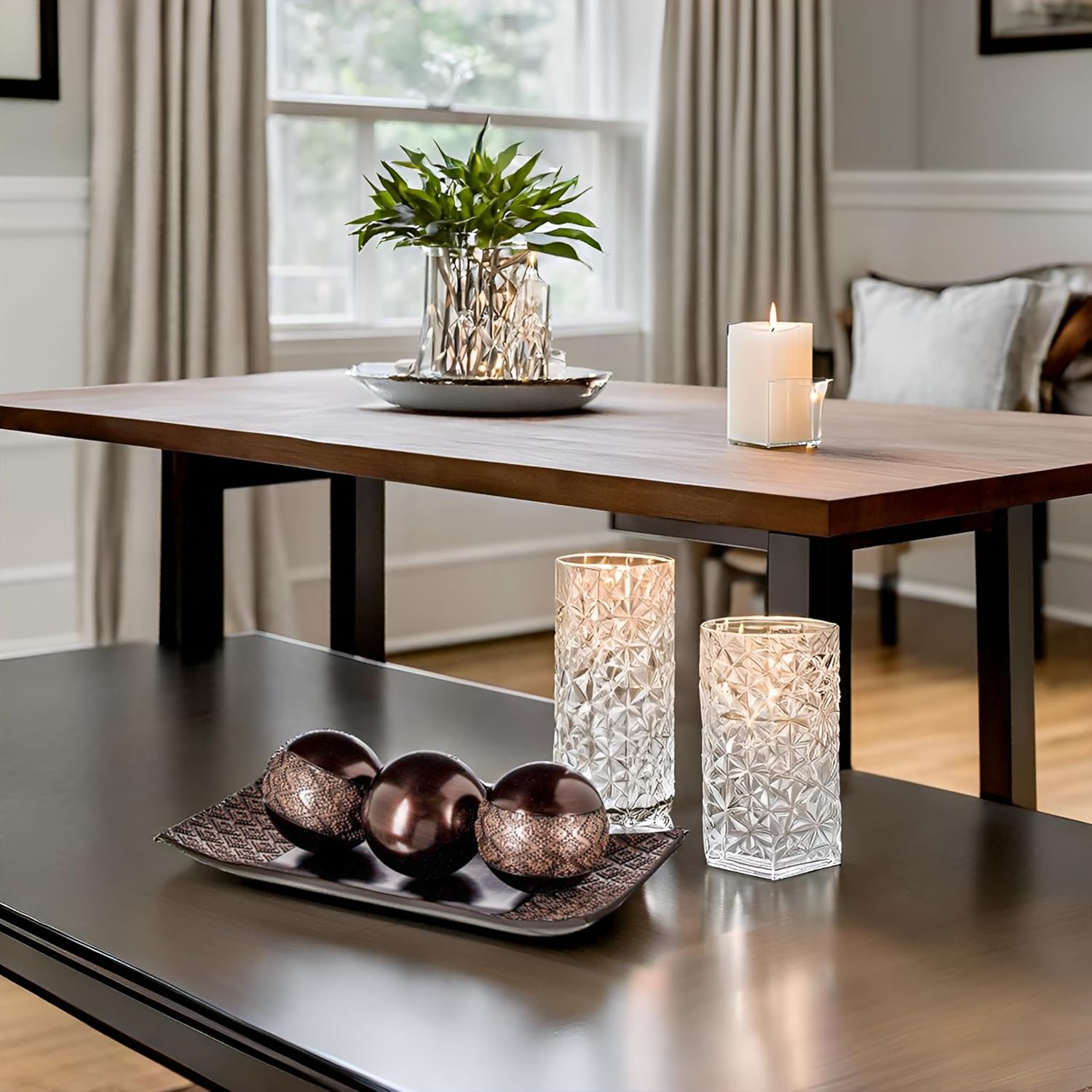 Dublin Tray and Ball Set / Brown