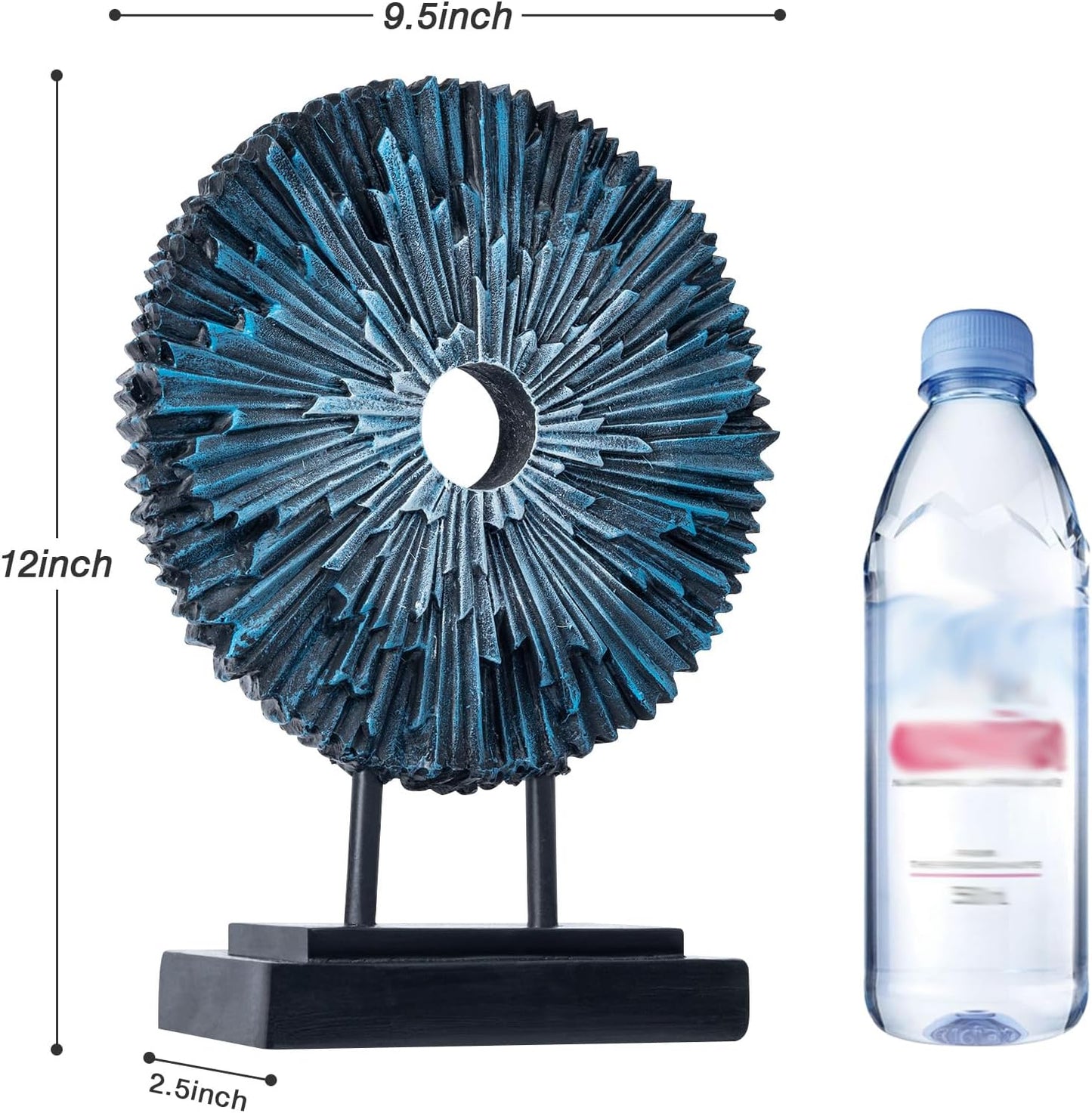 Round Statue HomeDecor Kitchen / Silver&blue