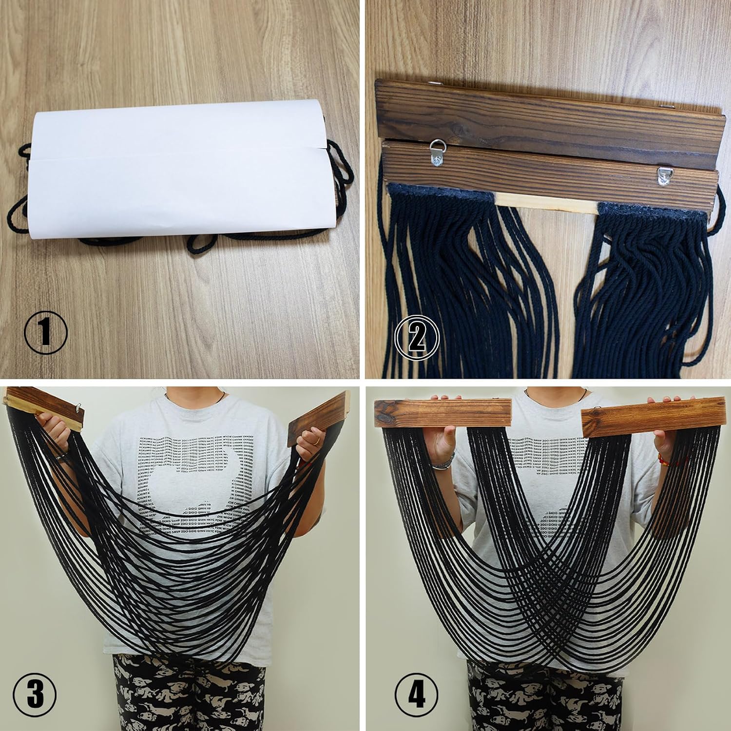 Macrame Wall Hanging / Black