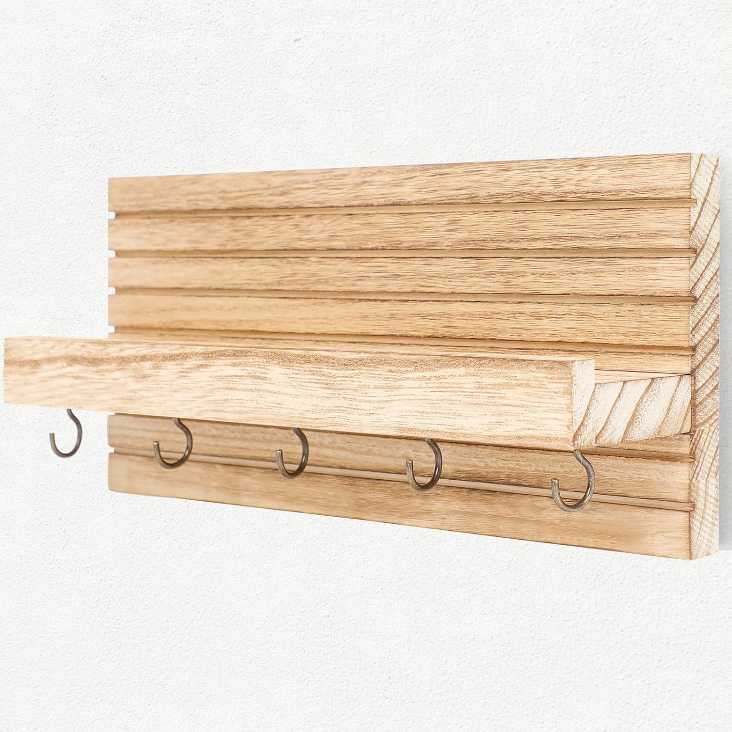 Hooks Holds Leashes / Wood / Medium