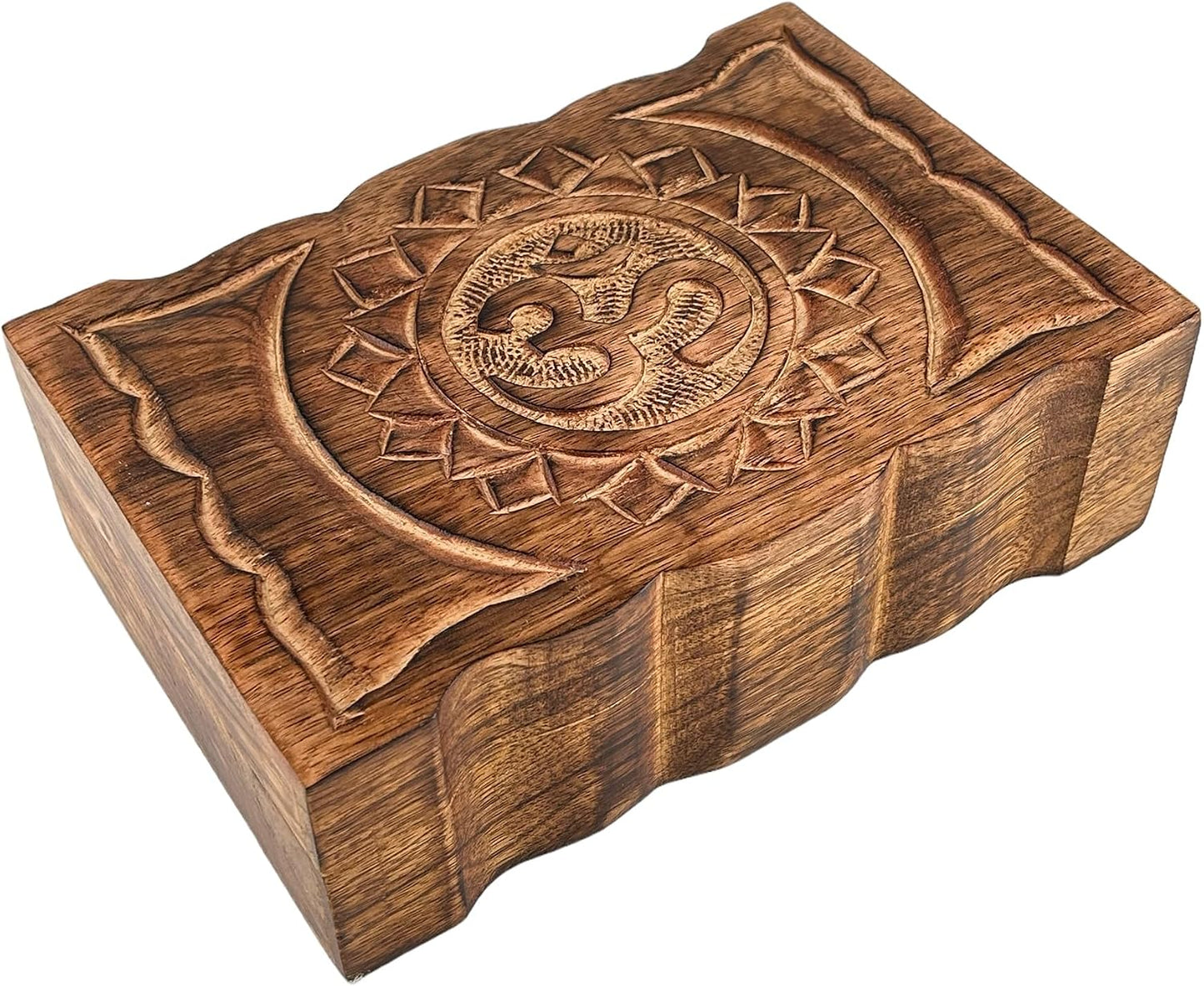 Wooden Mini Jewellery Design-Trinket Box for Ladies-Jewellery Storage Case-Antique / OM