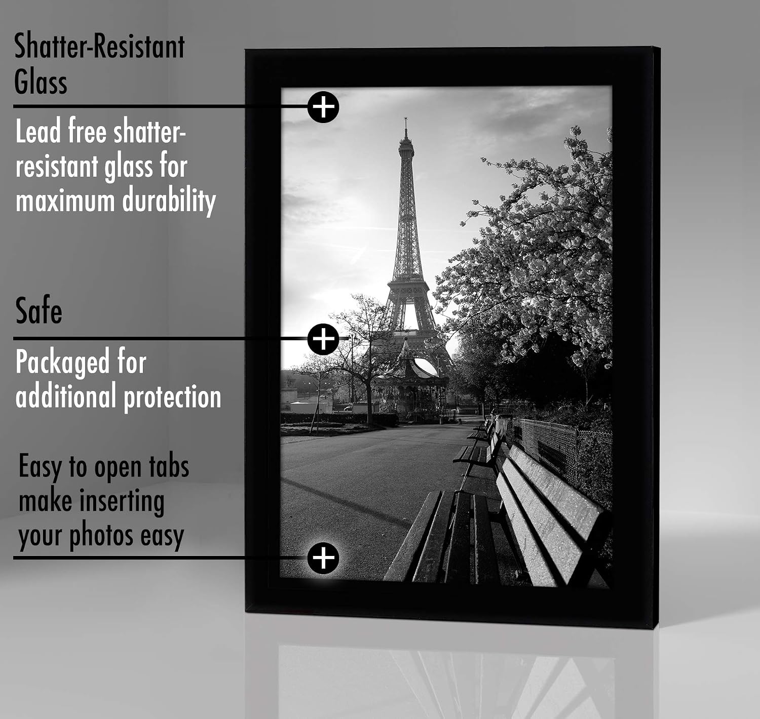 Picture Frame / Gallery-Style Frames Made / 8 x 12 / Black