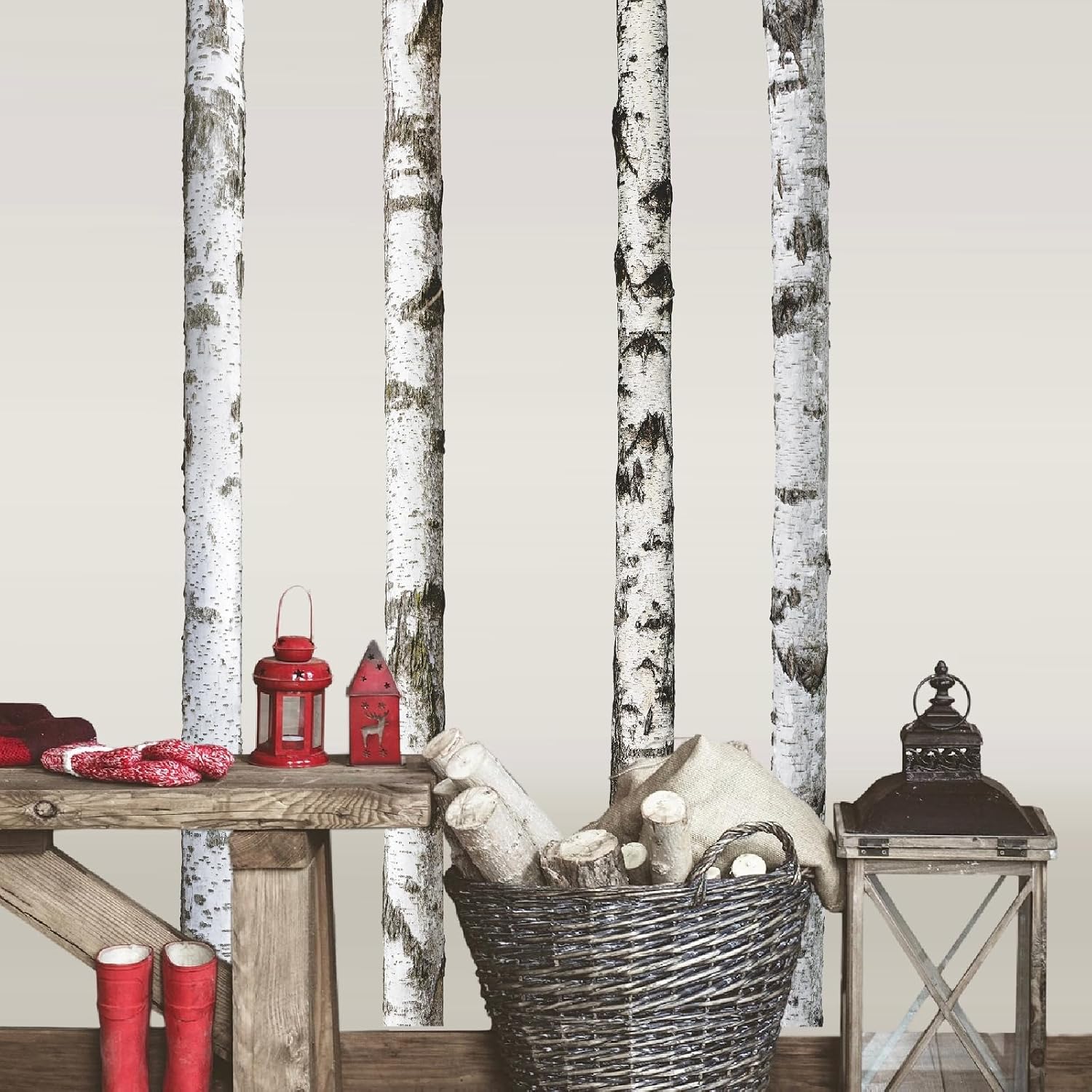 Large Wall Decal Nature Tree Wall Stickers Peel and Stick Large Tree Wall Decals Forest / Birch Tree