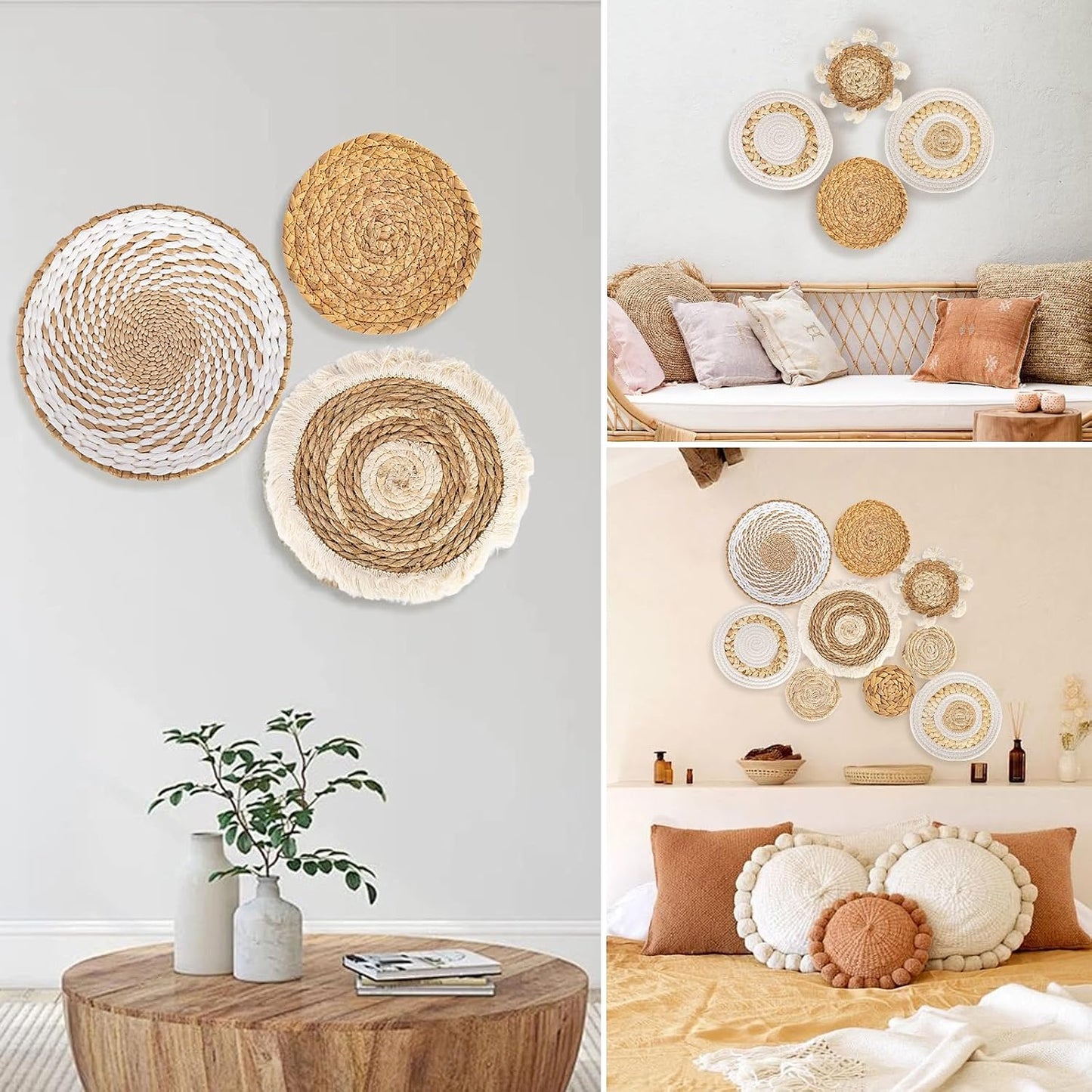 Boho Wall Basket Set / Set of 9