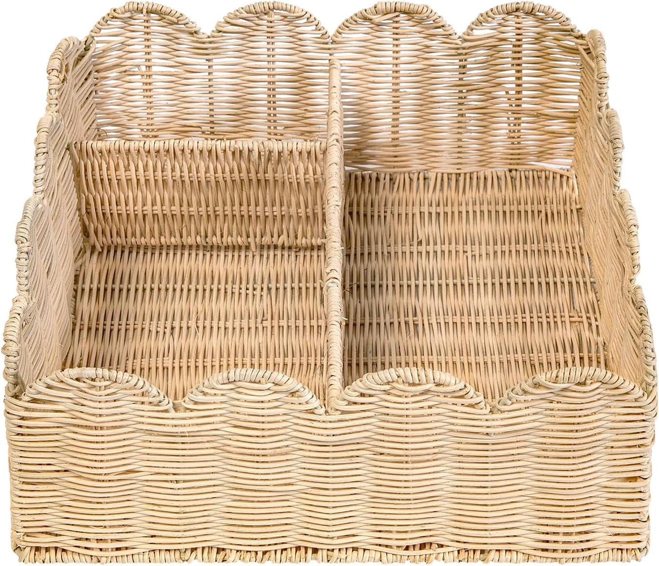 Woven Natural Basket / Off White