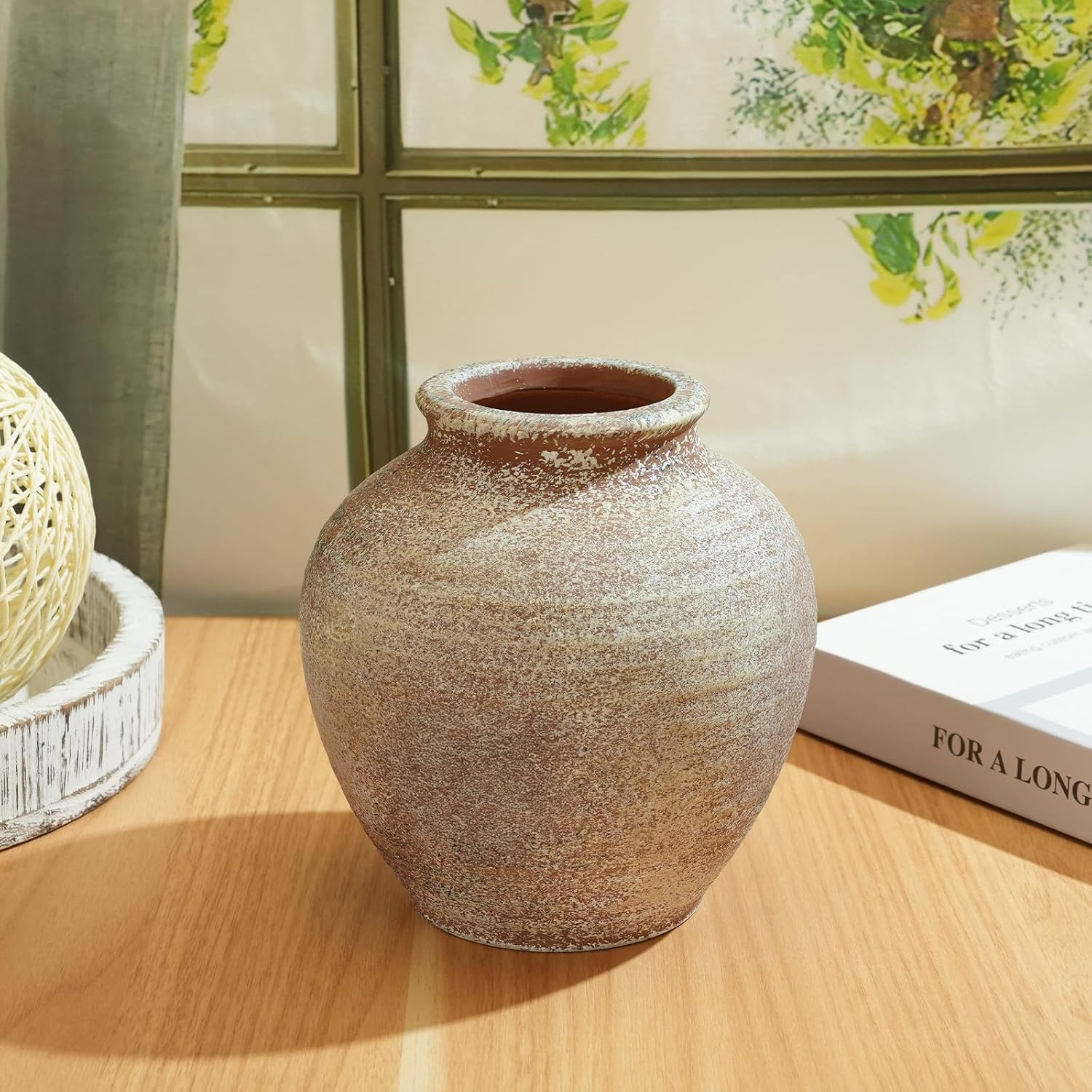 Ceramic Flower Vase Home Decor / 6.2"-terracotta / 6.2 Inch