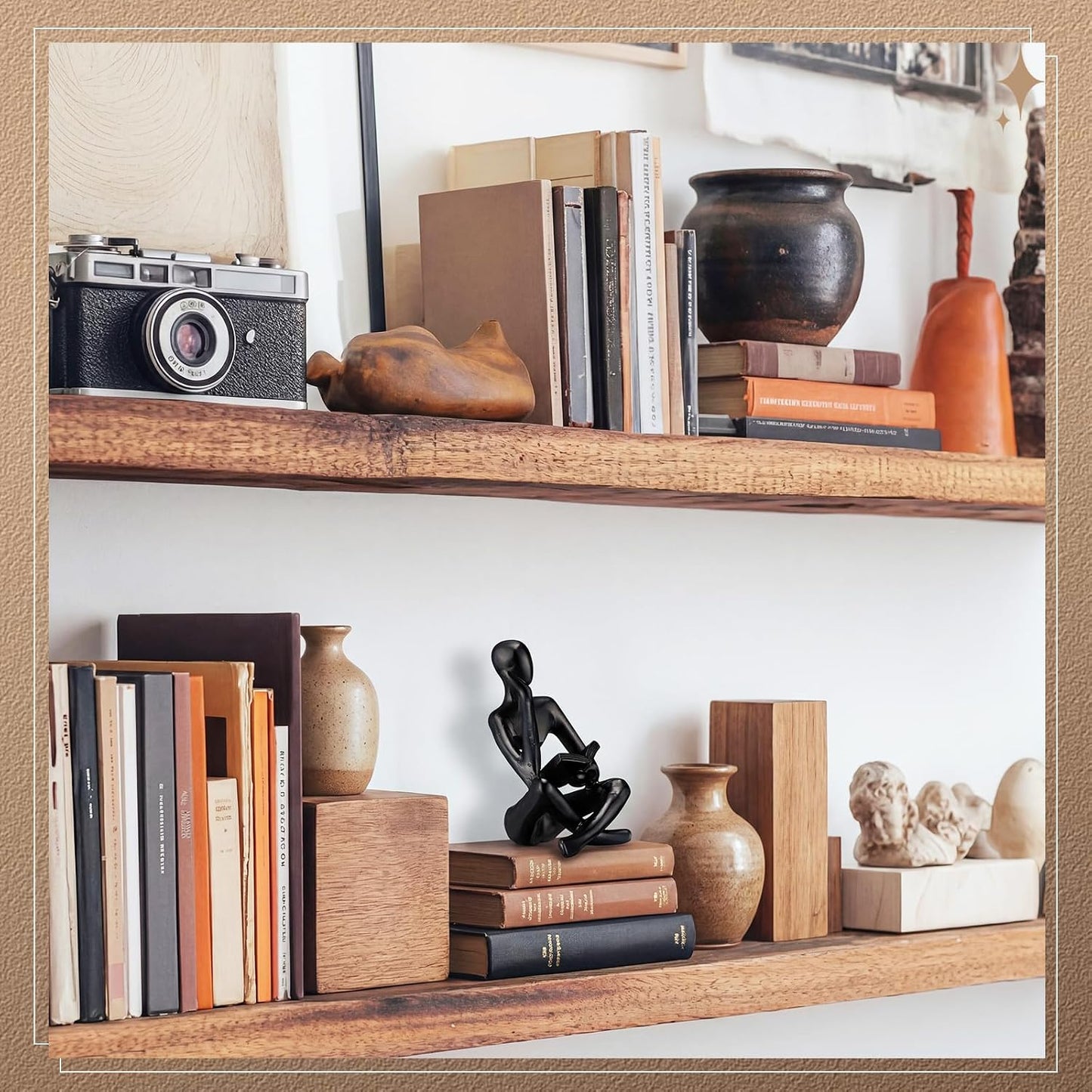 Modern Aesthetic Figurine Decoration / Black