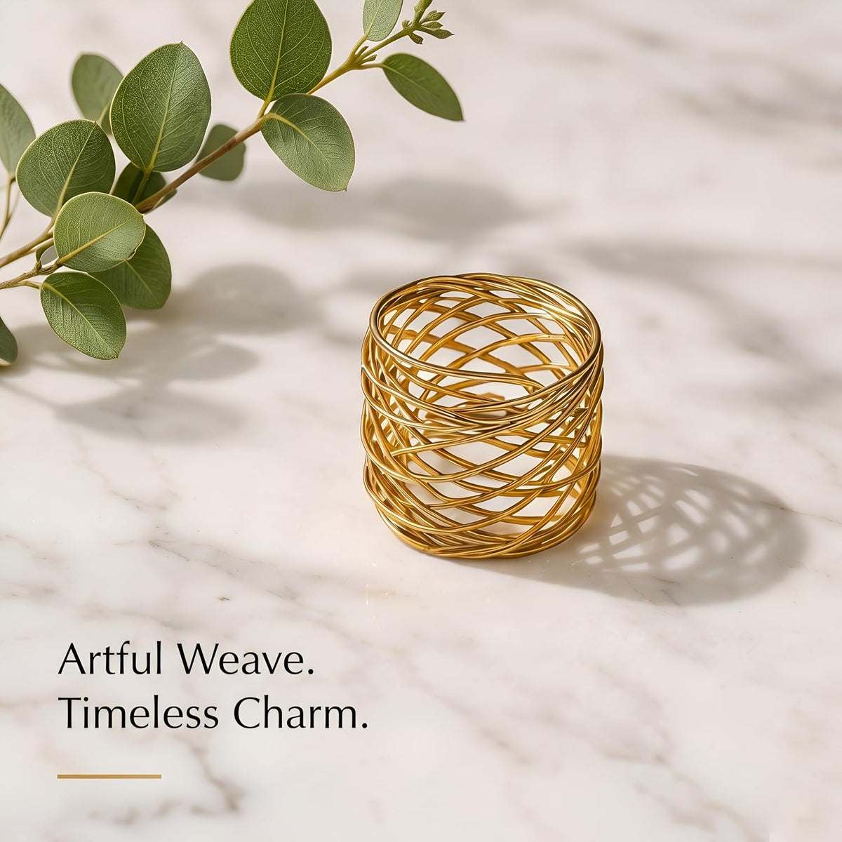Durable Metal Iron Napkin Rings for Table Decor, Elegant Metal Table Setting Accessory, Rustic Napkin Holder for Modern