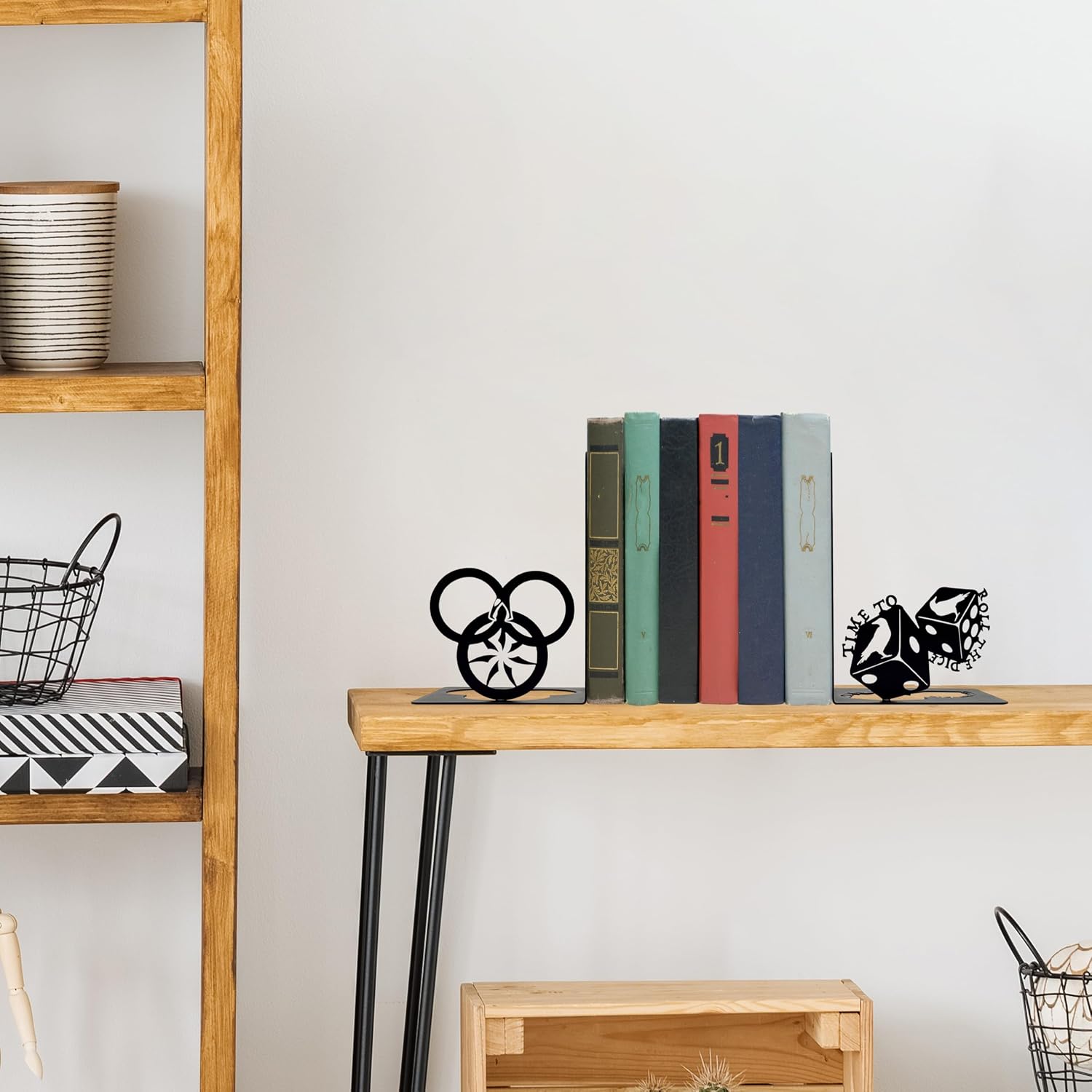 Metal Decorative Book Ends
