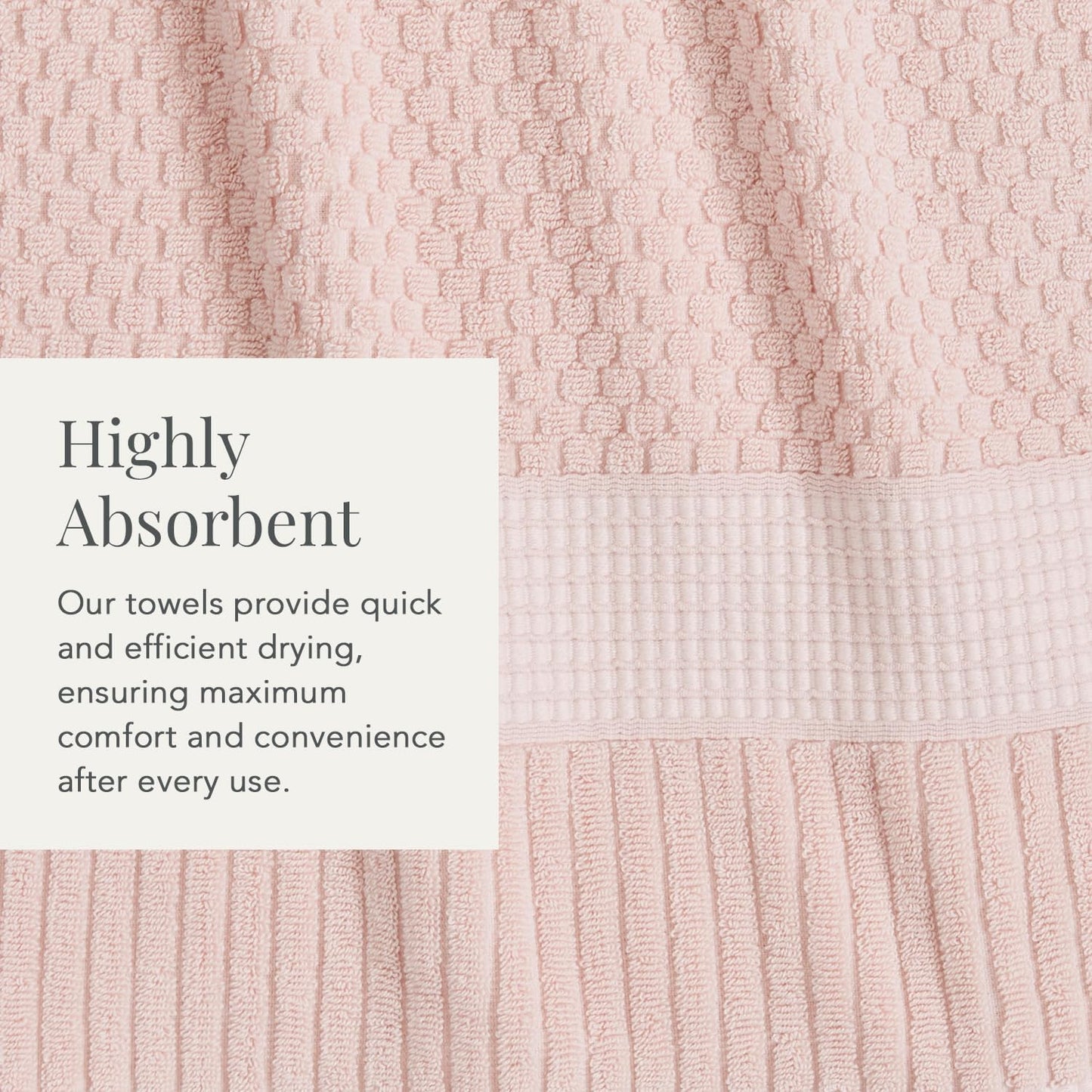 NY Loft 100% Cotton 6-Piece Bath Towel Set | Pink | Oeko-TEX | Quick-Dry | 30" x 52" Bath Towels | 16" x 28" Hand