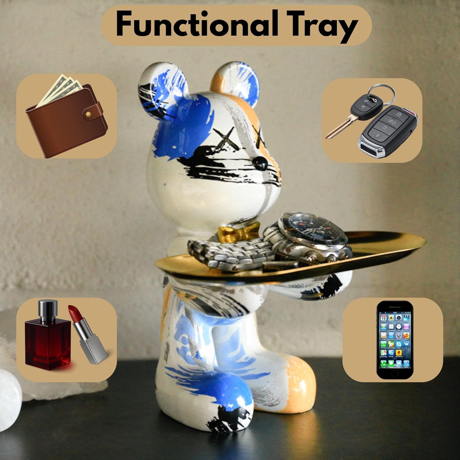 Tray / Storage Tray / Memphis-abstract