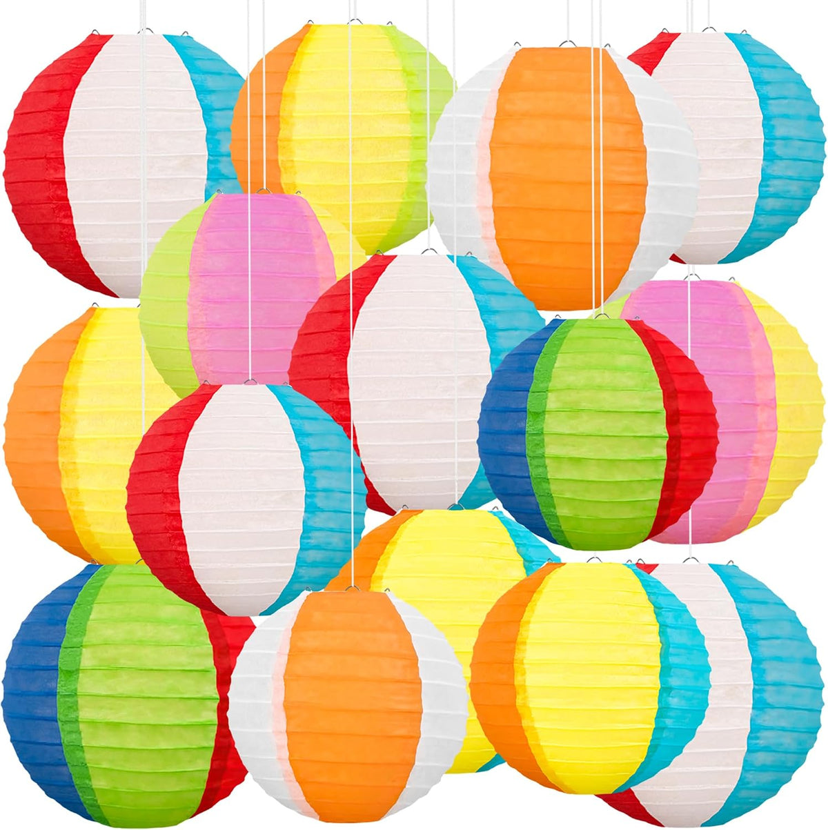 BOARDFEB 15Pcs 3D Paper Sunflower Honeycomb Hanging Decorations