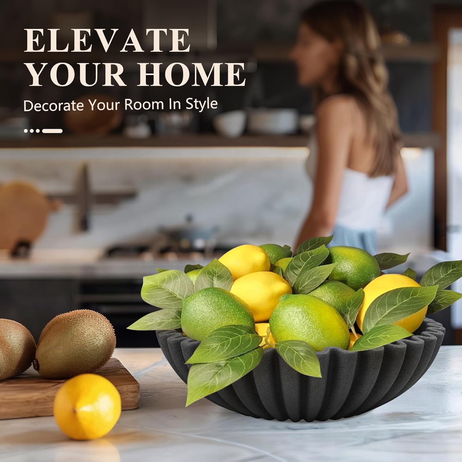 Modern Handicraft Bowls / Stone Black / 1 Piece