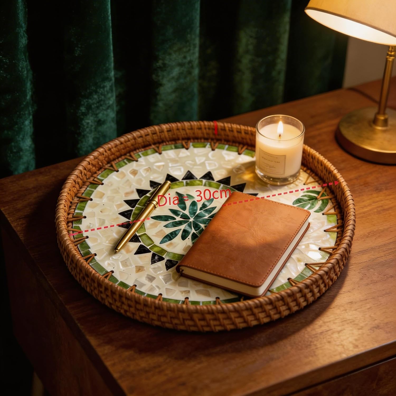 Wooden Base Serving Tray / Greensun