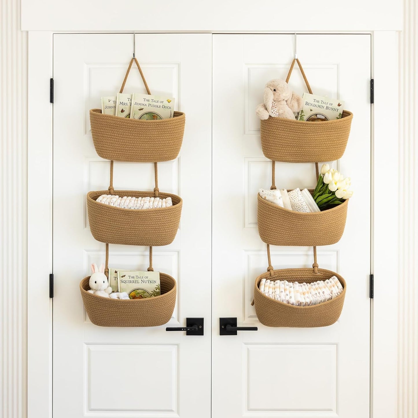 Detachable Woven Storage Baskets / Set of 2