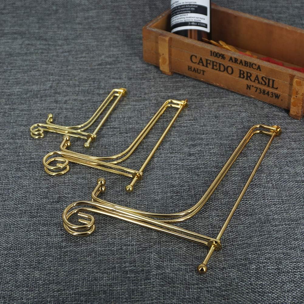 Books / Iron Display Stand / Gold / 4inch+6inch+8inch / Set of 6