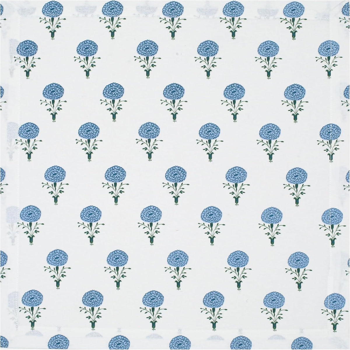Bedding Craft Printed Dinner Napkins Set of 12 – 18x18 Mushroom Design with 1" Fold – Durable Stylish Fabric Napkins