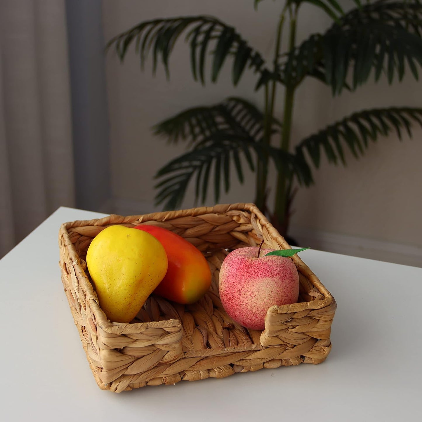 Water Hyacinth Napkin Holder Wicker Tissue Paper Holder Woven Napkins Dispenser / Original