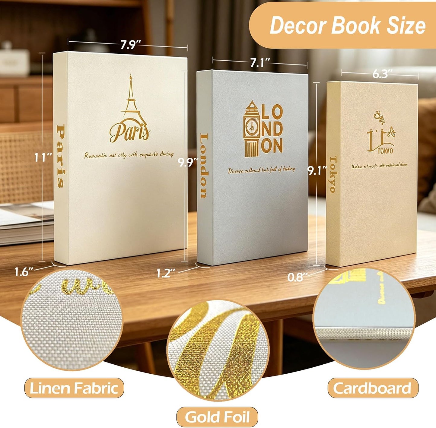 Linen Boxes / City Theme_hard Storage Box / Set of 3